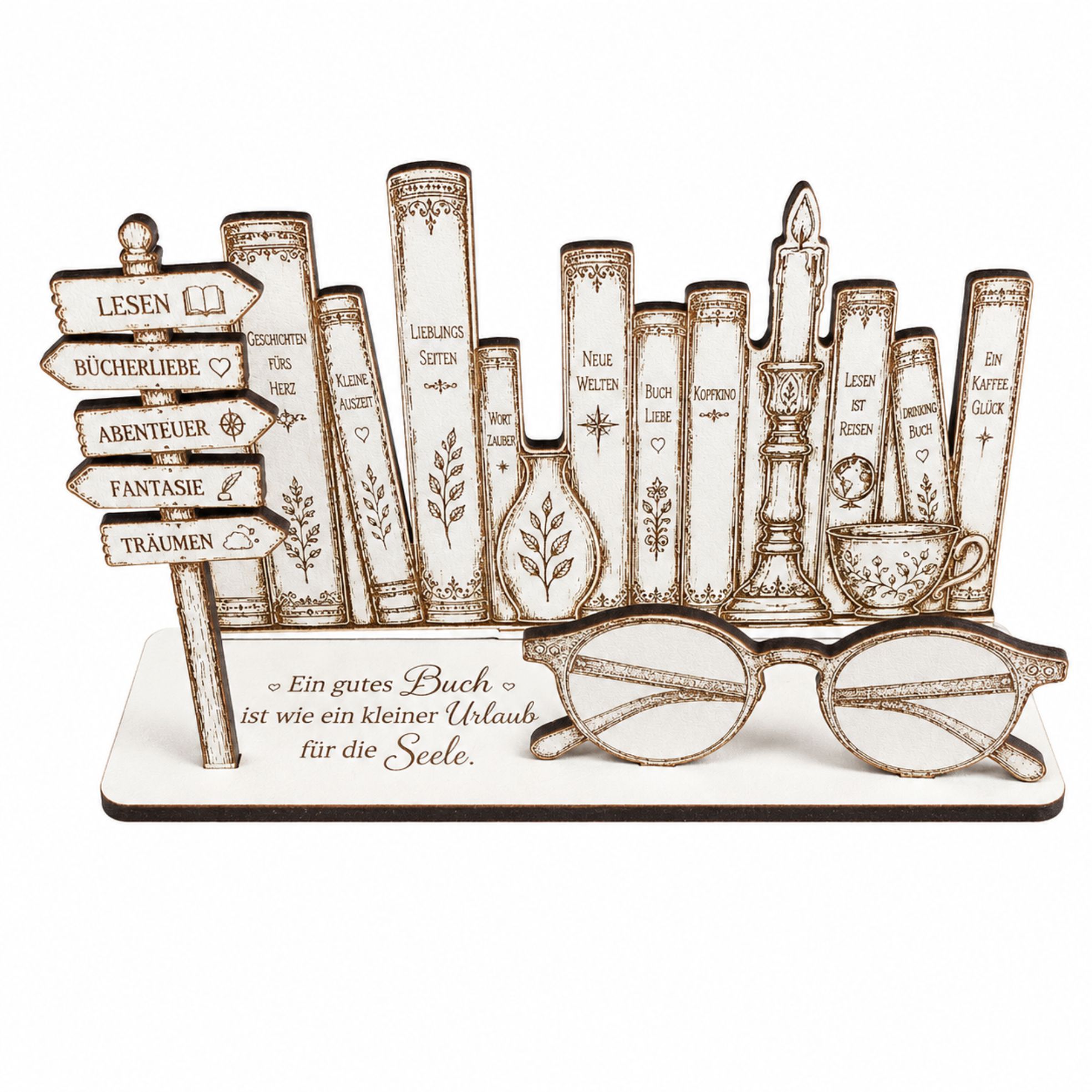 Bücher Geldgeschenk Geschenk für Leseratten & Buchliebhaber 14 x 8 cm