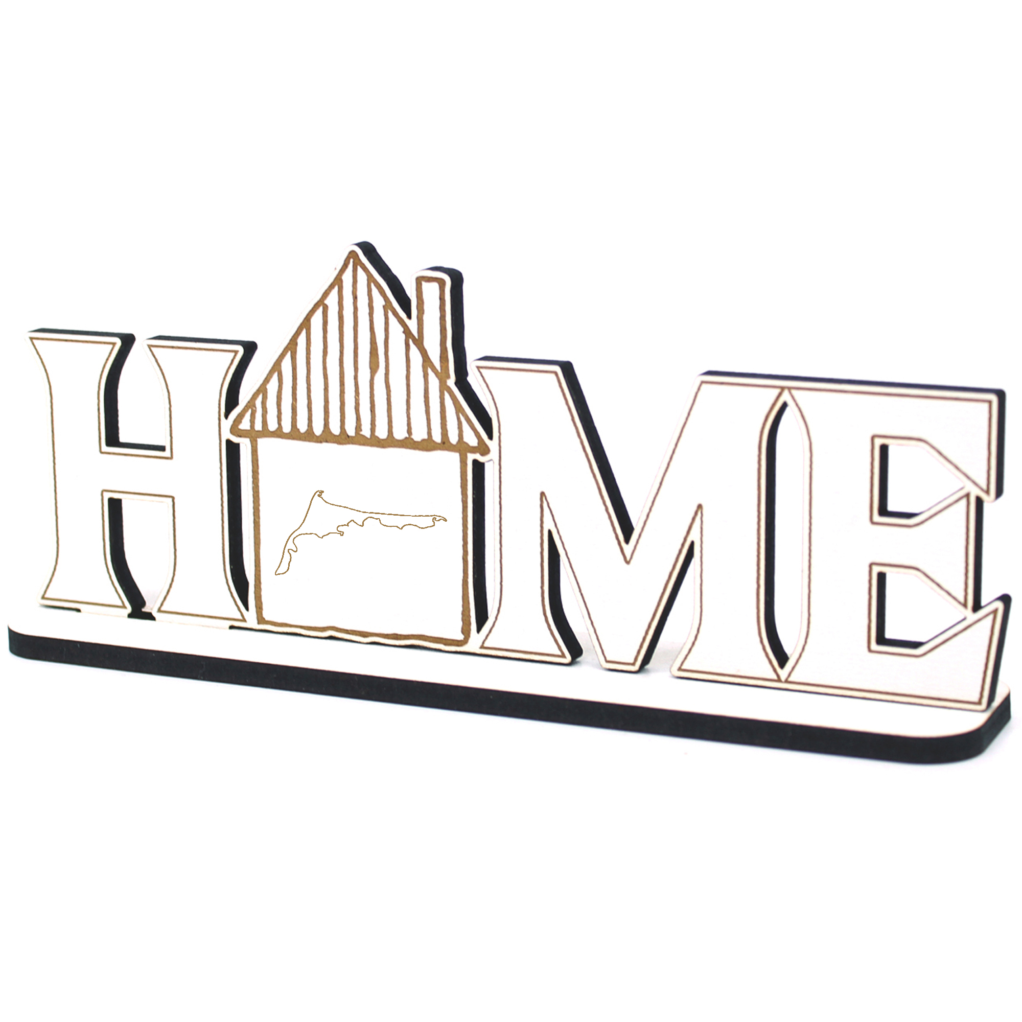 Deko Home Aufsteller Holz - Fischland Darß Zingst - 28x12 cm Holzdeko