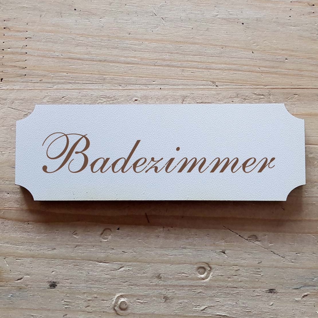 Selbstklebendes Schild « Badezimmer »