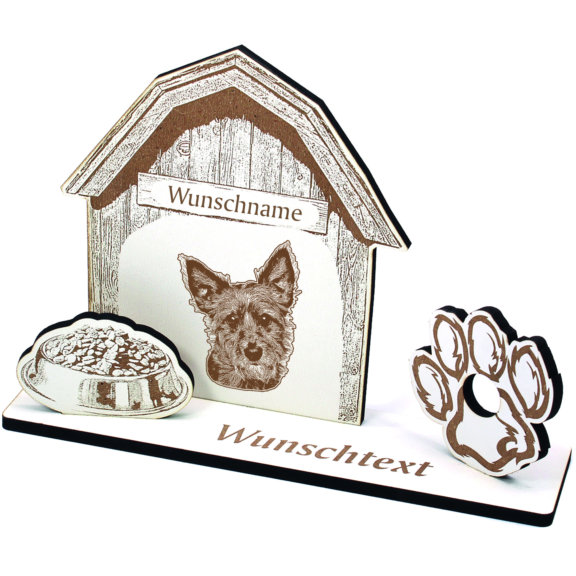 Geldgeschenk Hund Australian Terrier  - personalisiert 20x14cm