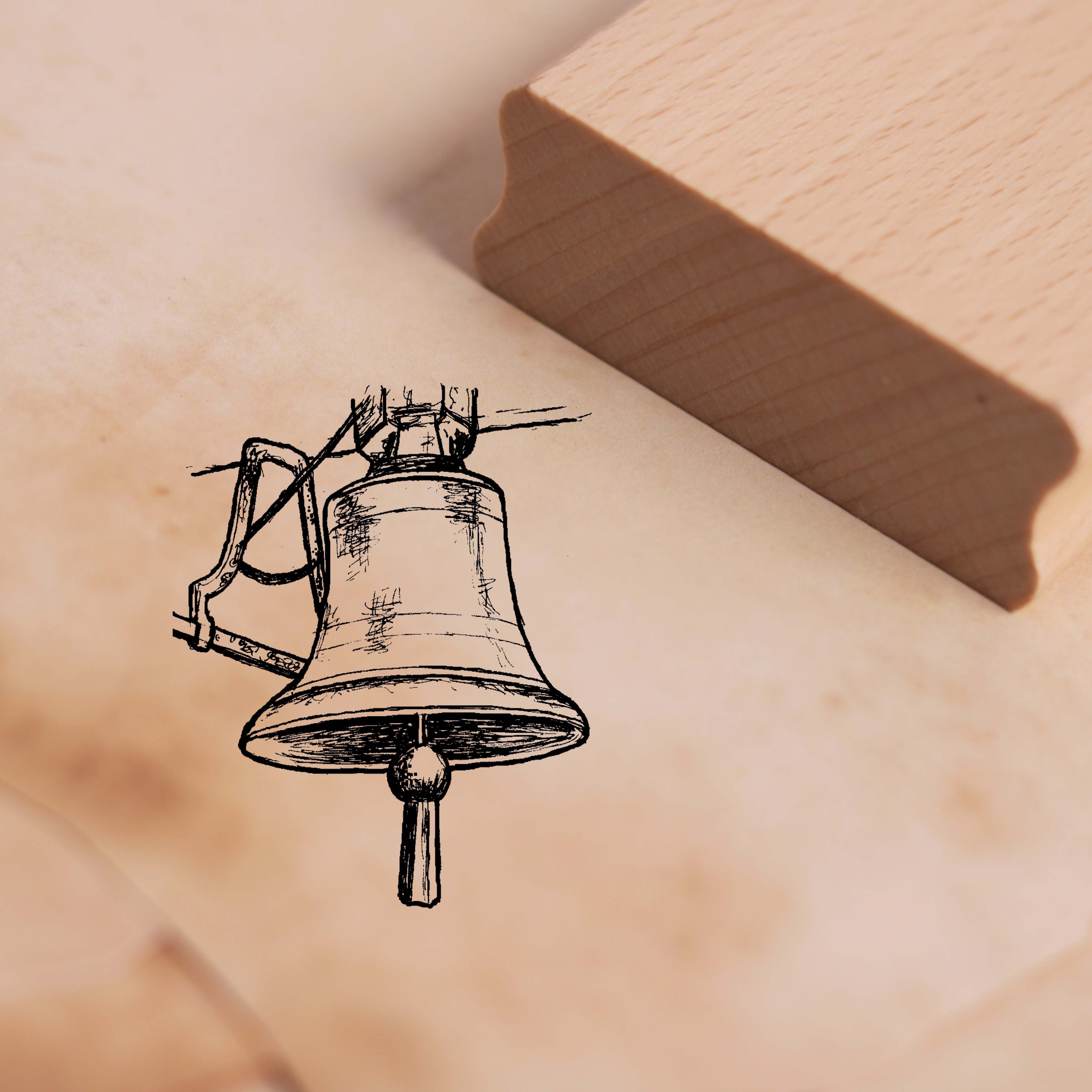 Motivstempel Kirchenglocke Stempel Glocke - 38mm x 48mm