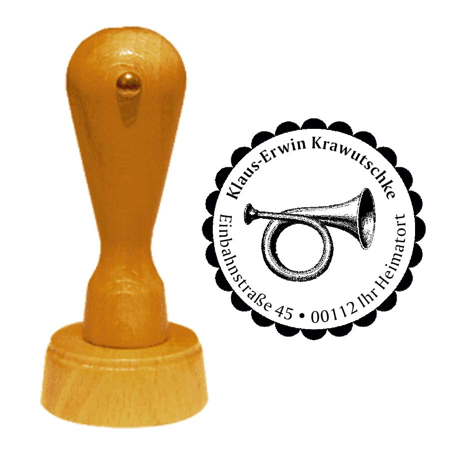 Adressenstempel « POSTHORN »