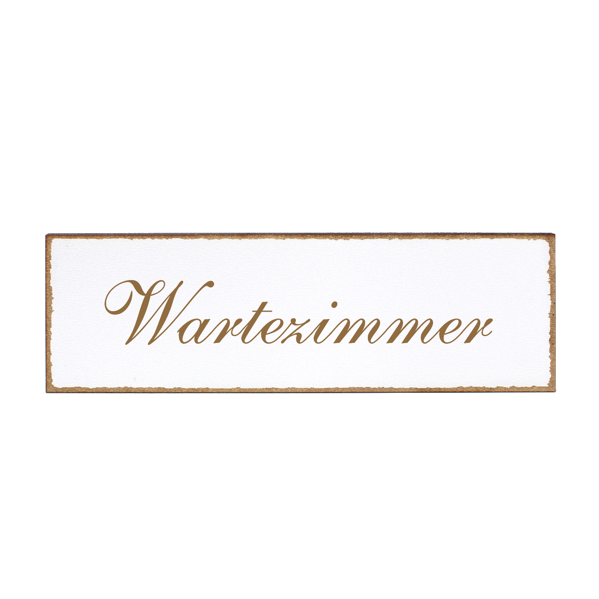 Deko Türschild - Wartezimmer - Schild 150 x 50 mm - Schilder Türschilder