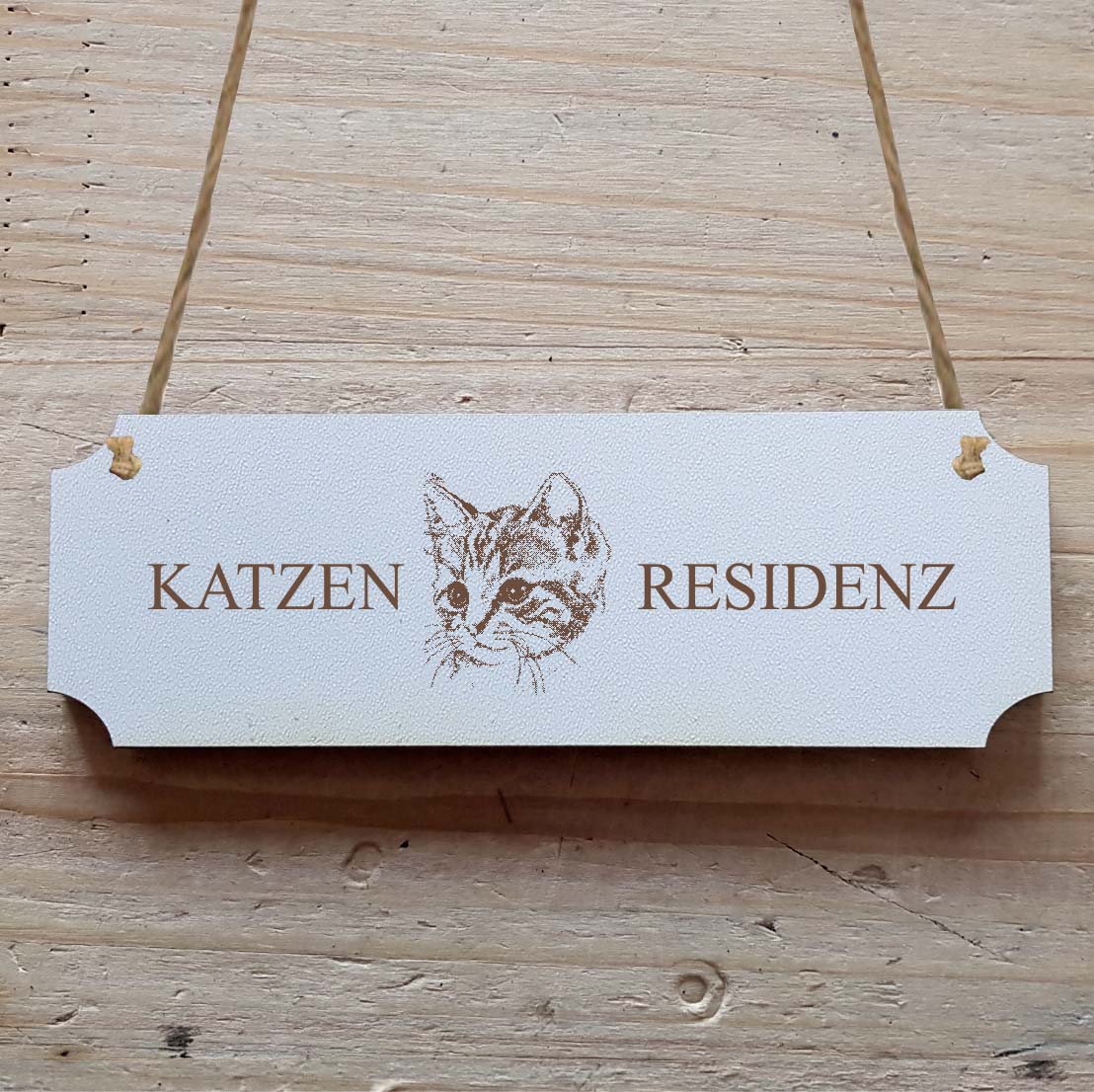 Dekoschild « Katzen Residenz »