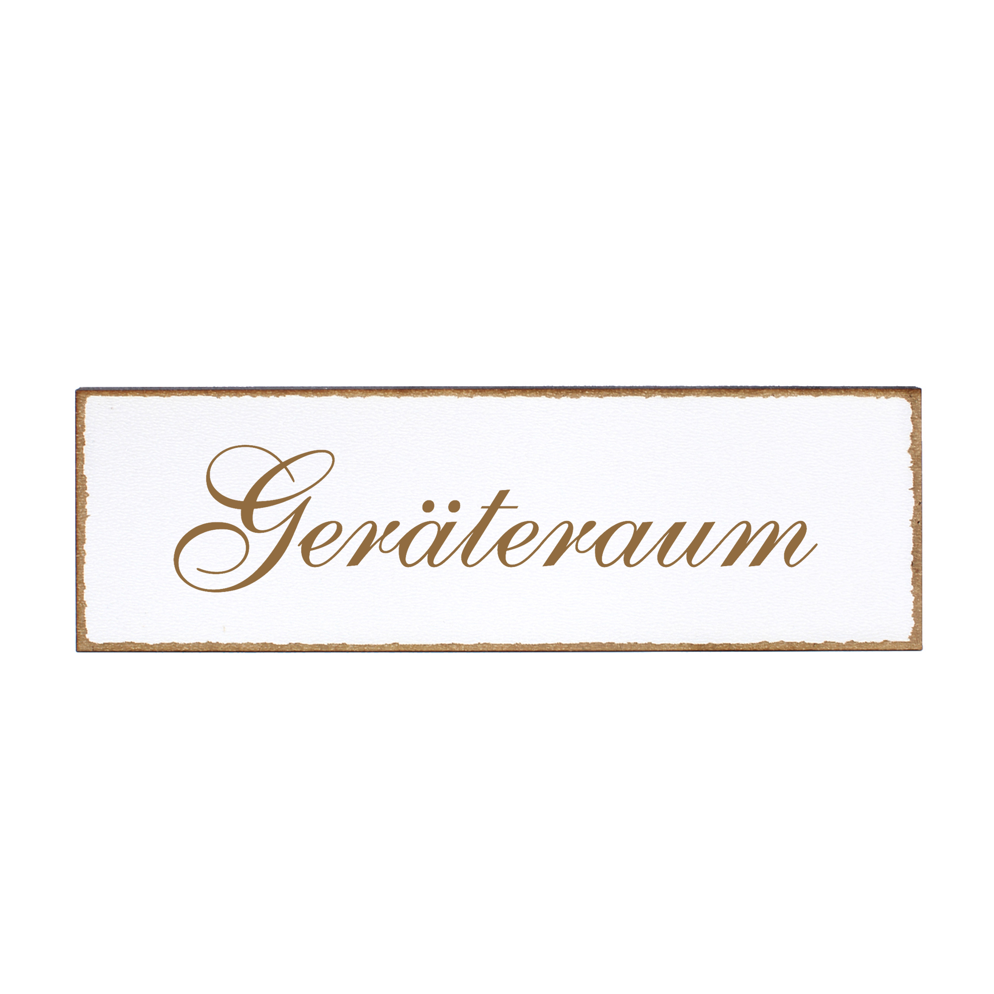 Deko Türschild - Geräteraum - Schild 150 x 50 mm - Schilder Türschilder