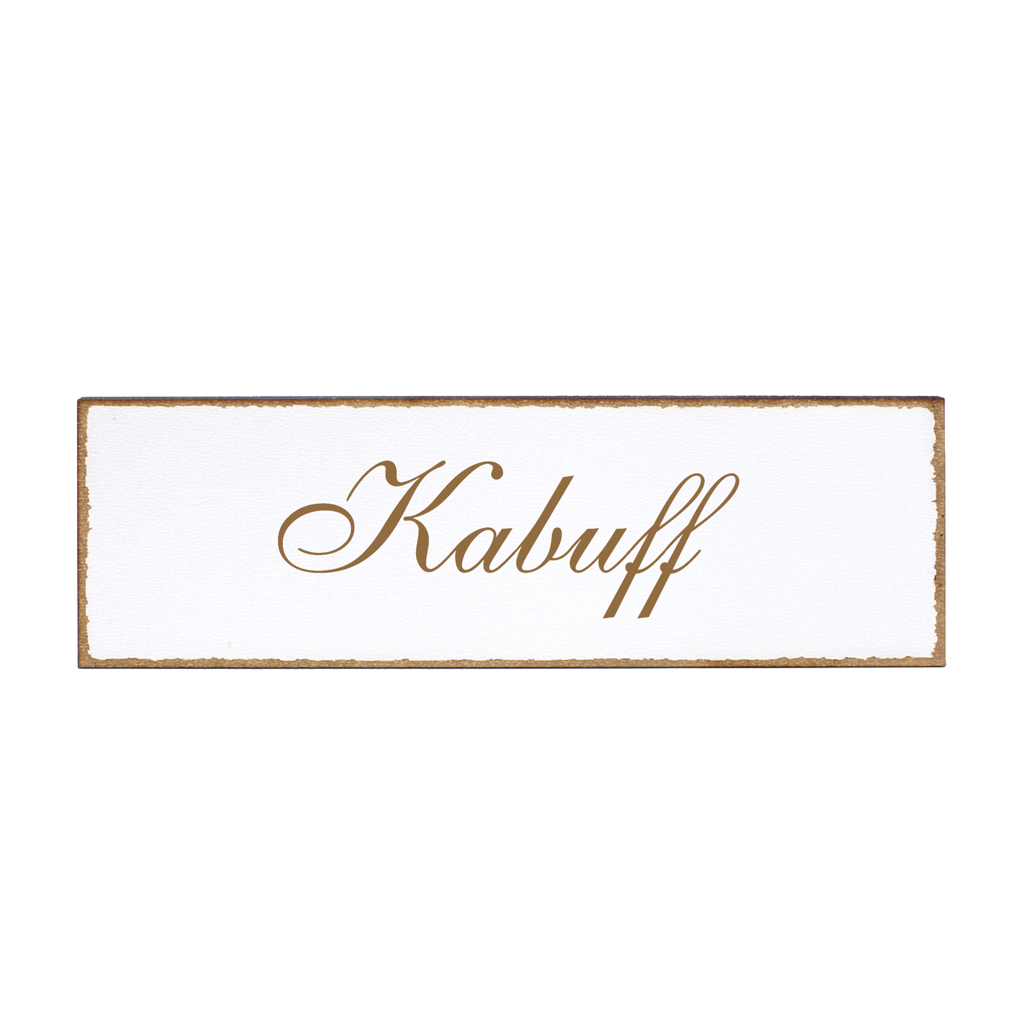 Deko Türschild - Kabuff - Schild 150 x 50 mm - Schilder Türschilder