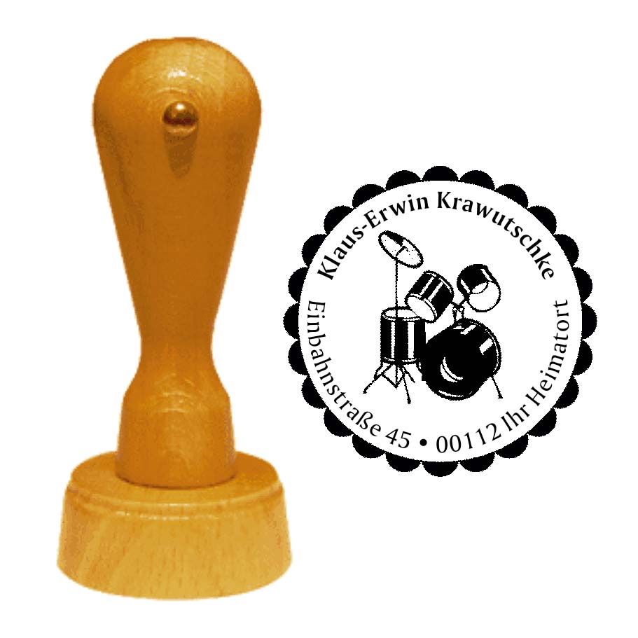 Adressenstempel « SCHLAGZEUG 02 »