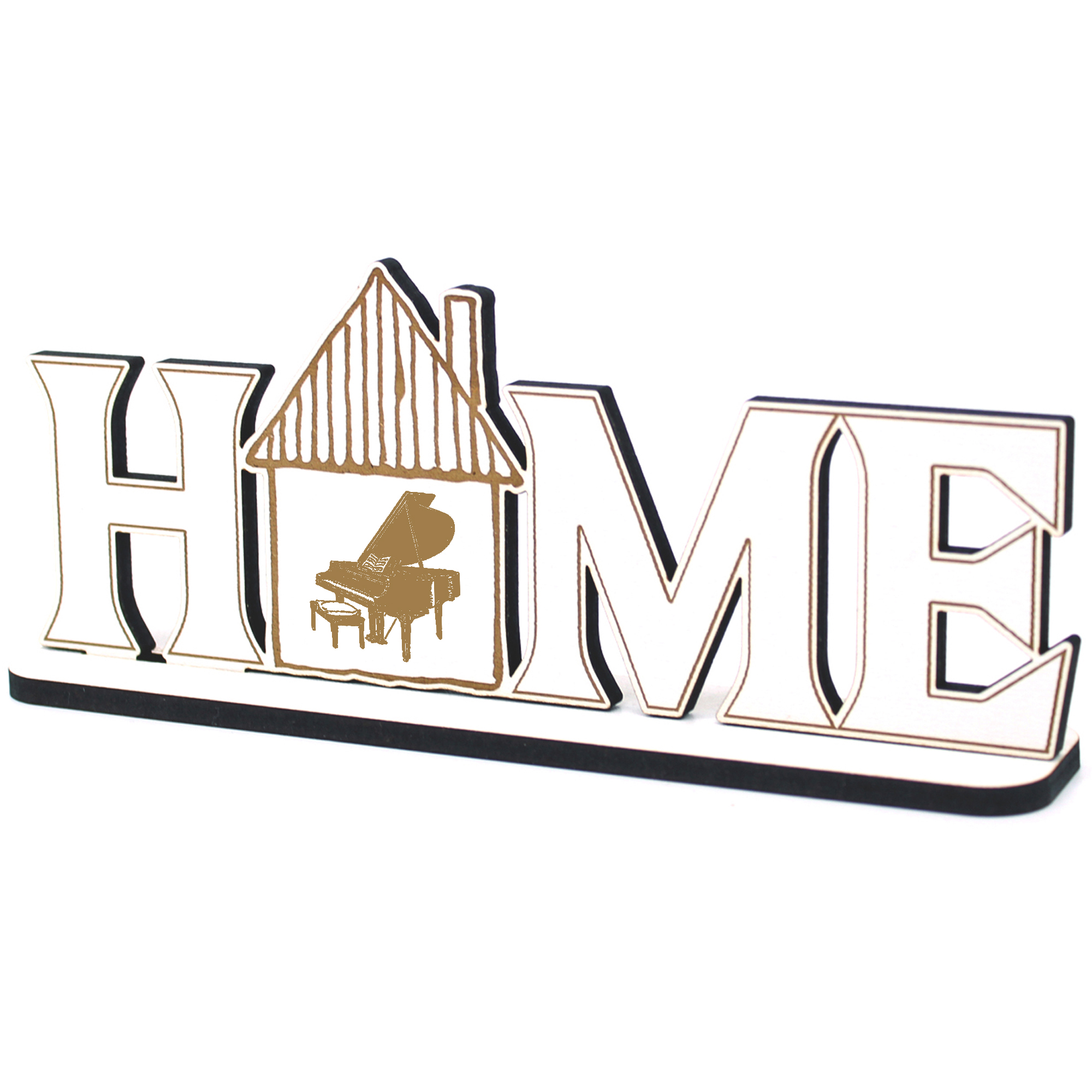 Deko Home Aufsteller Holz - Flügel - 28x12 cm Holzdeko