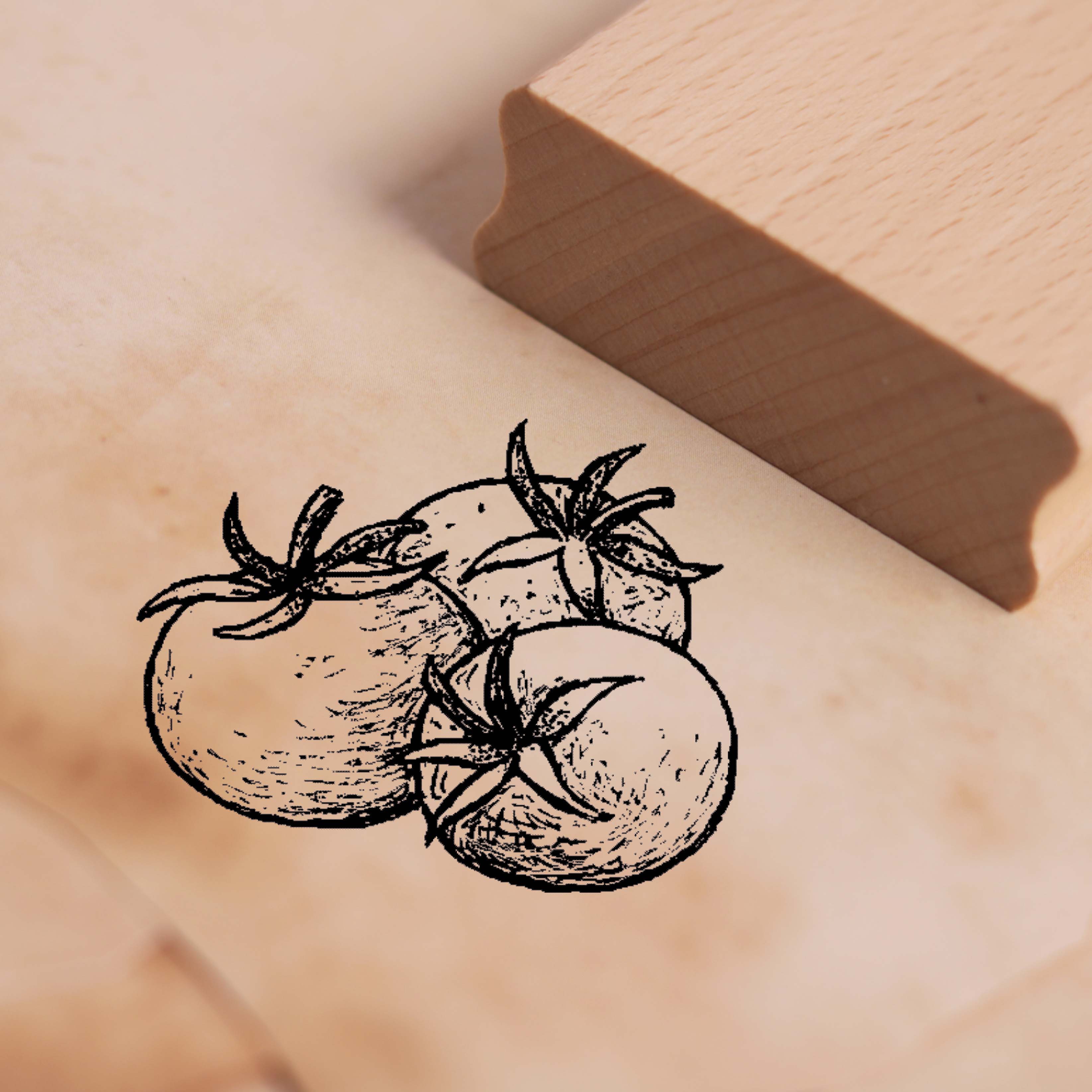 Motivstempel Tomate - Gemüse Stempel 48 x 38 mm