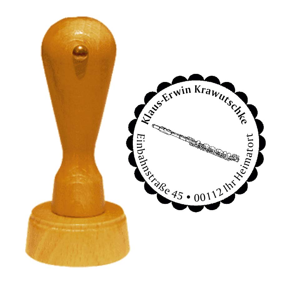 Adressenstempel « QUERFLÖTE »