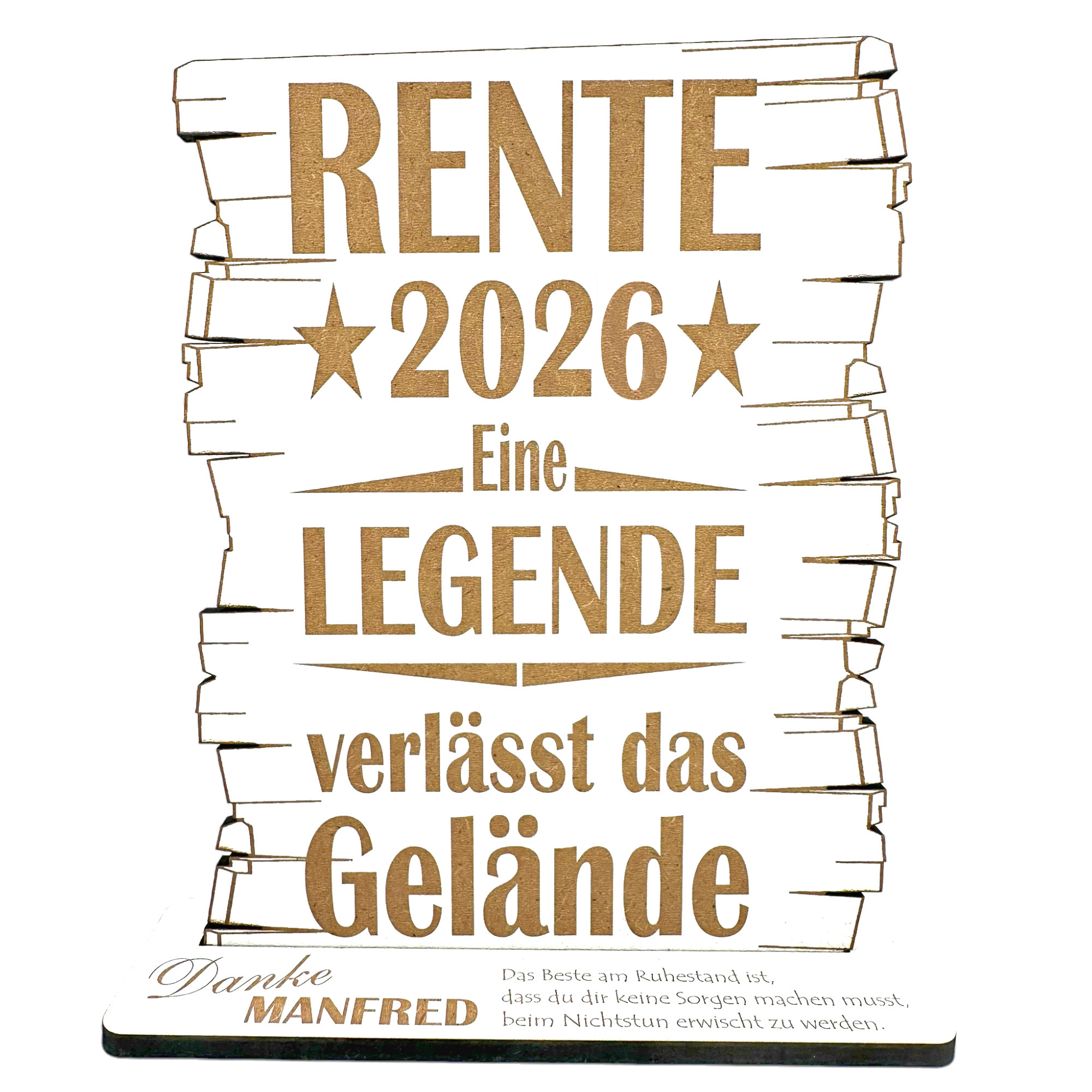 Geschenke zum Ruhestand & Pension – personalisiert