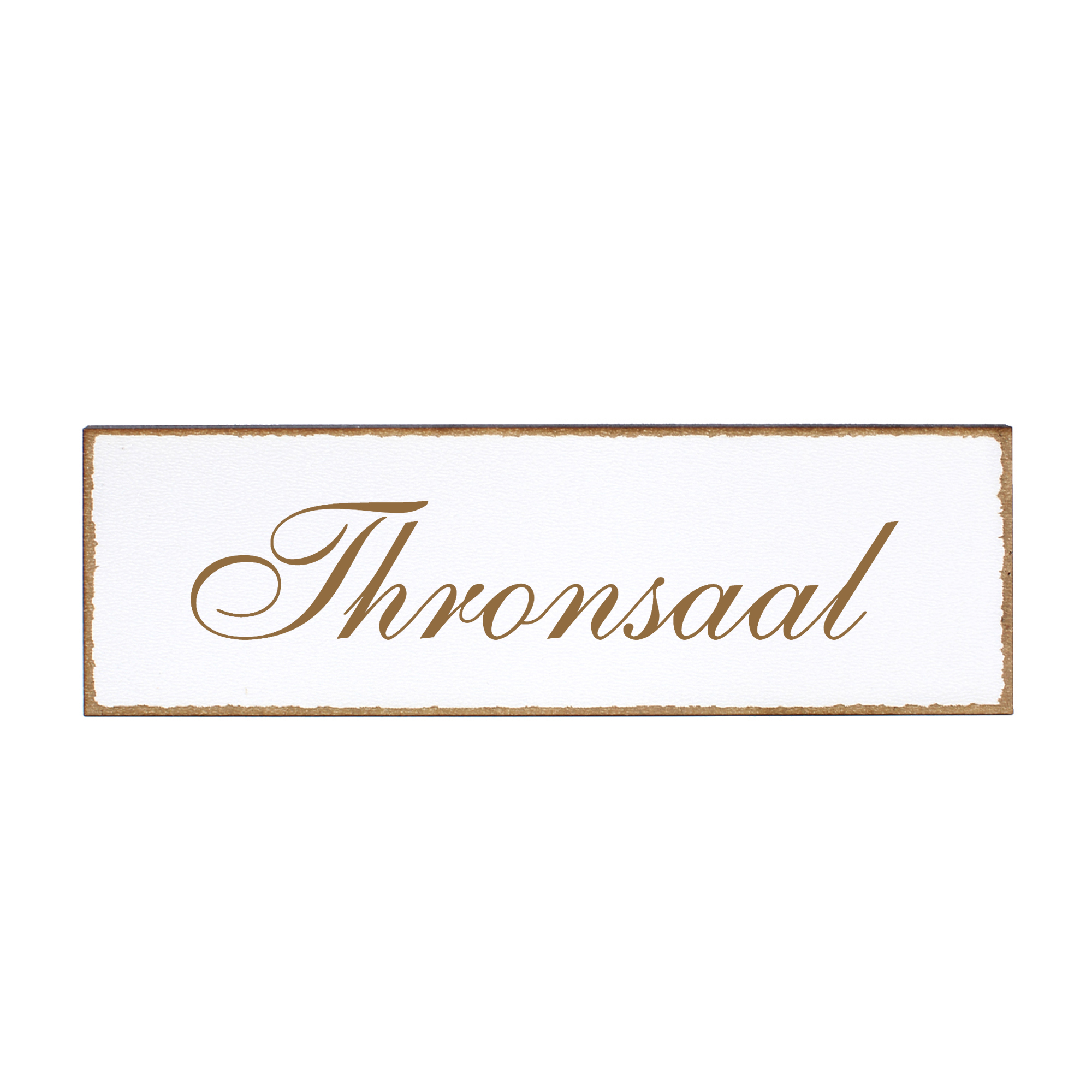 Deko Türschild - Thronsaal - Schild 150 x 50 mm - Schilder Türschilder