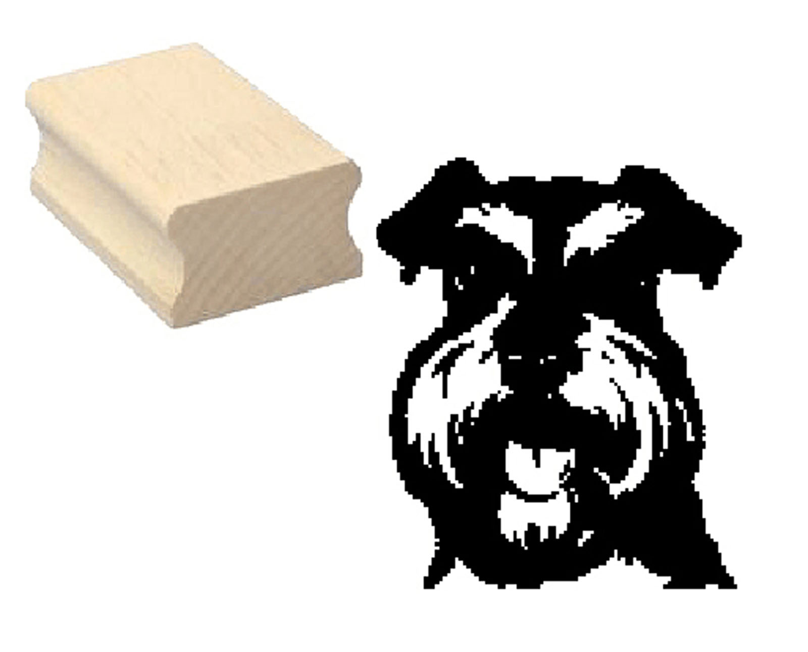 Motivstempel « SCHNAUZER 02 » Hund