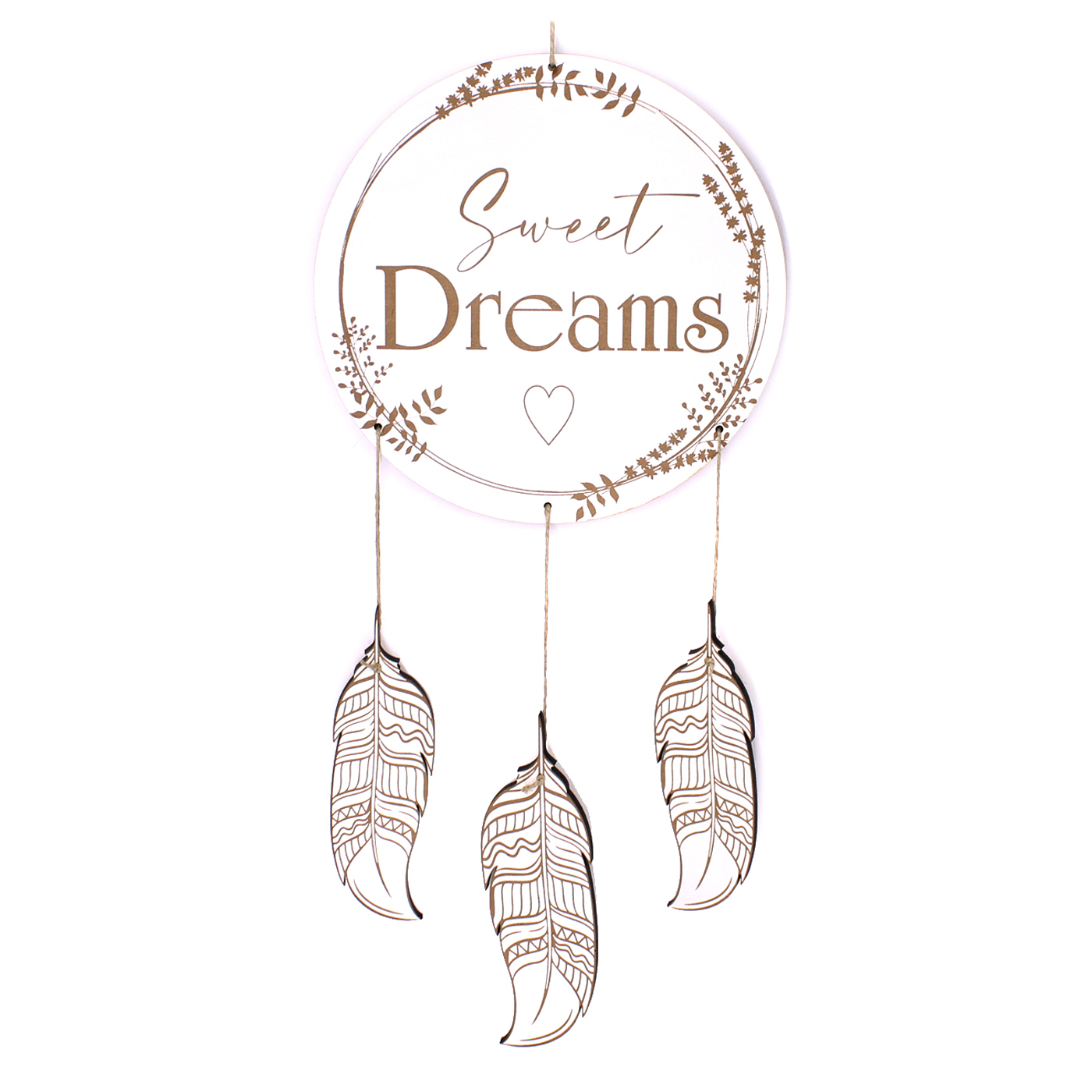 Schild Traumfänger mit Spruch Sweet dreams - dreamcatcher Deko Holzdeko Dekoschild