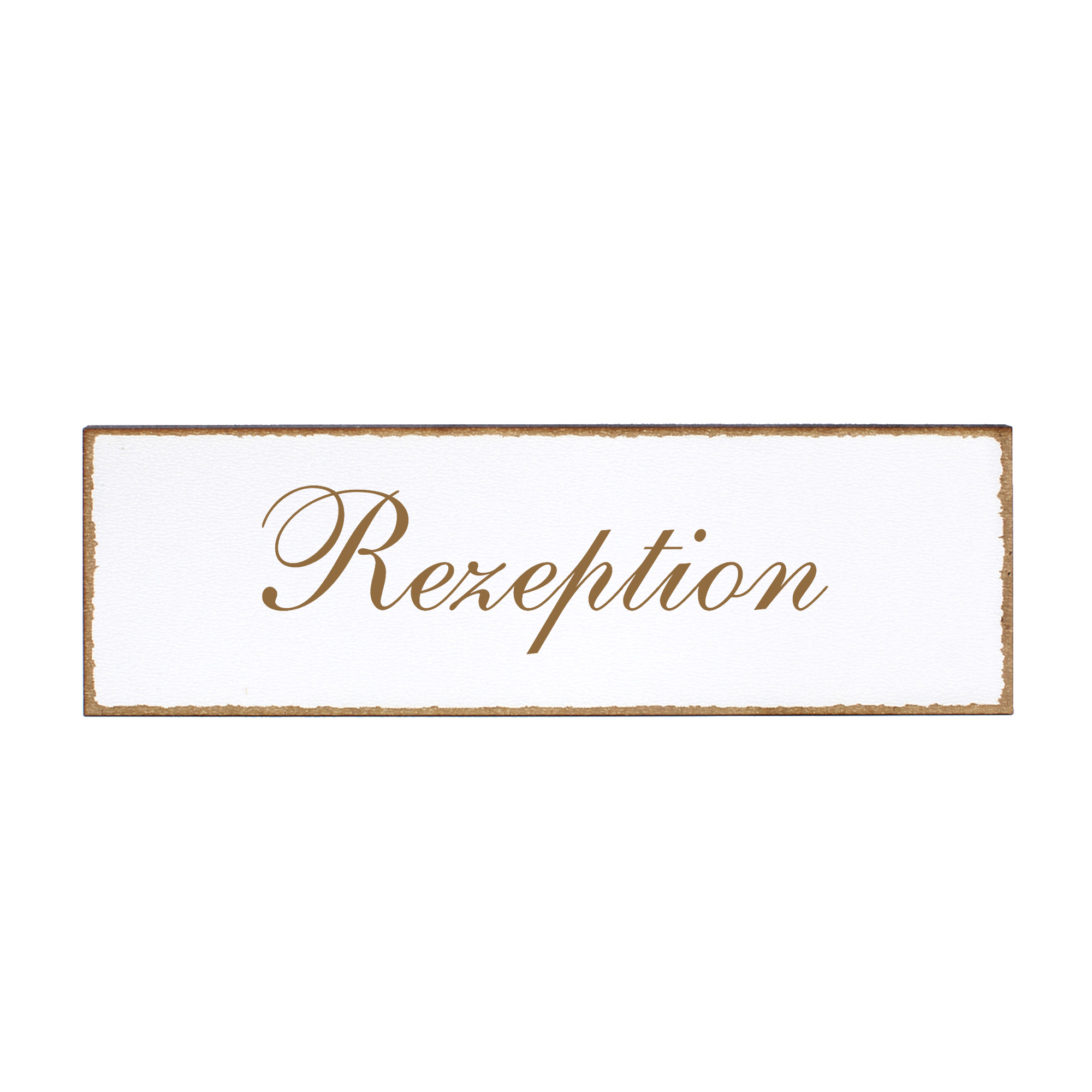Deko Türschild - Rezeption - Schild 150 x 50 mm - Schilder Türschilder
