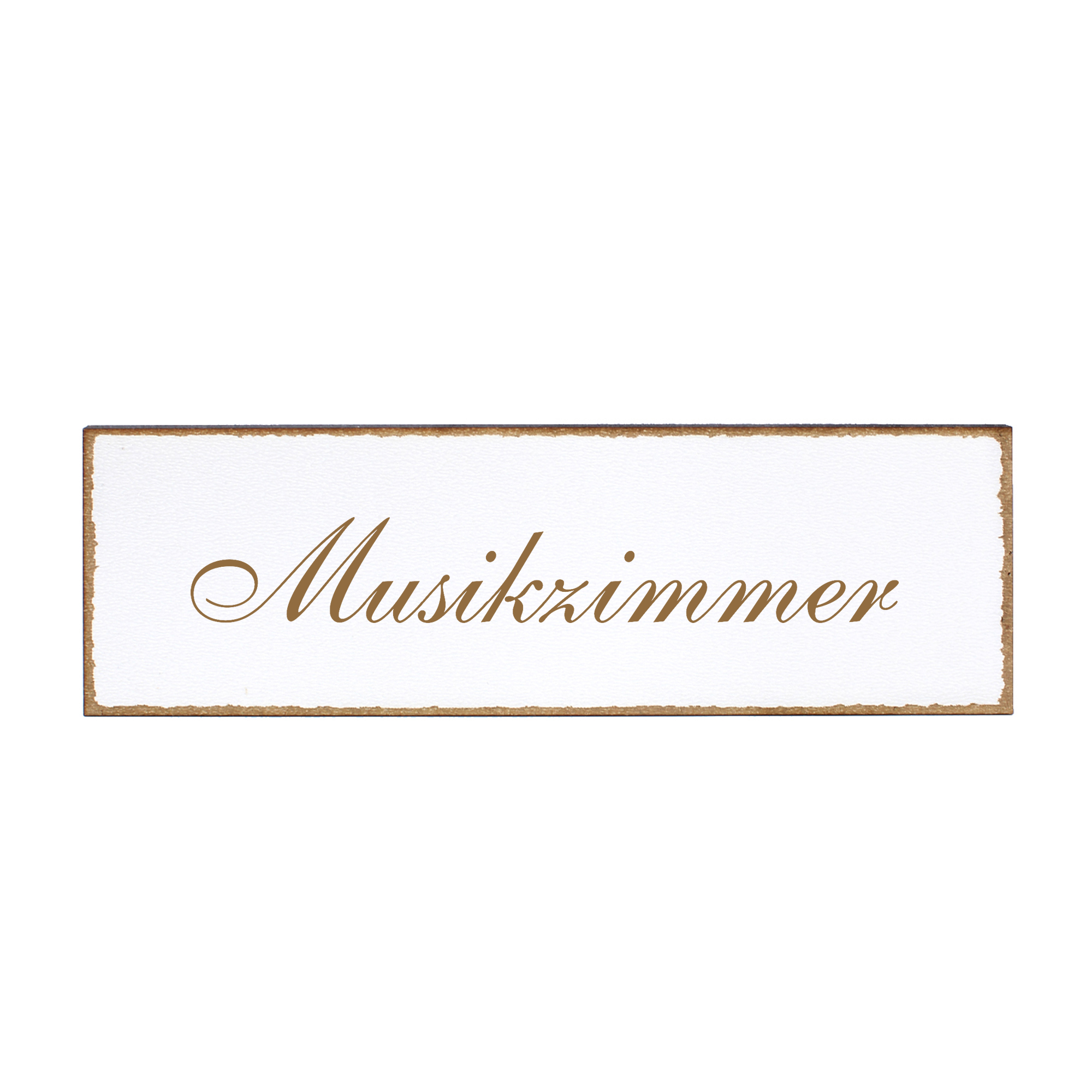 Deko Türschild - Musikzimmer - Schild 150 x 50 mm - Schilder Türschilder