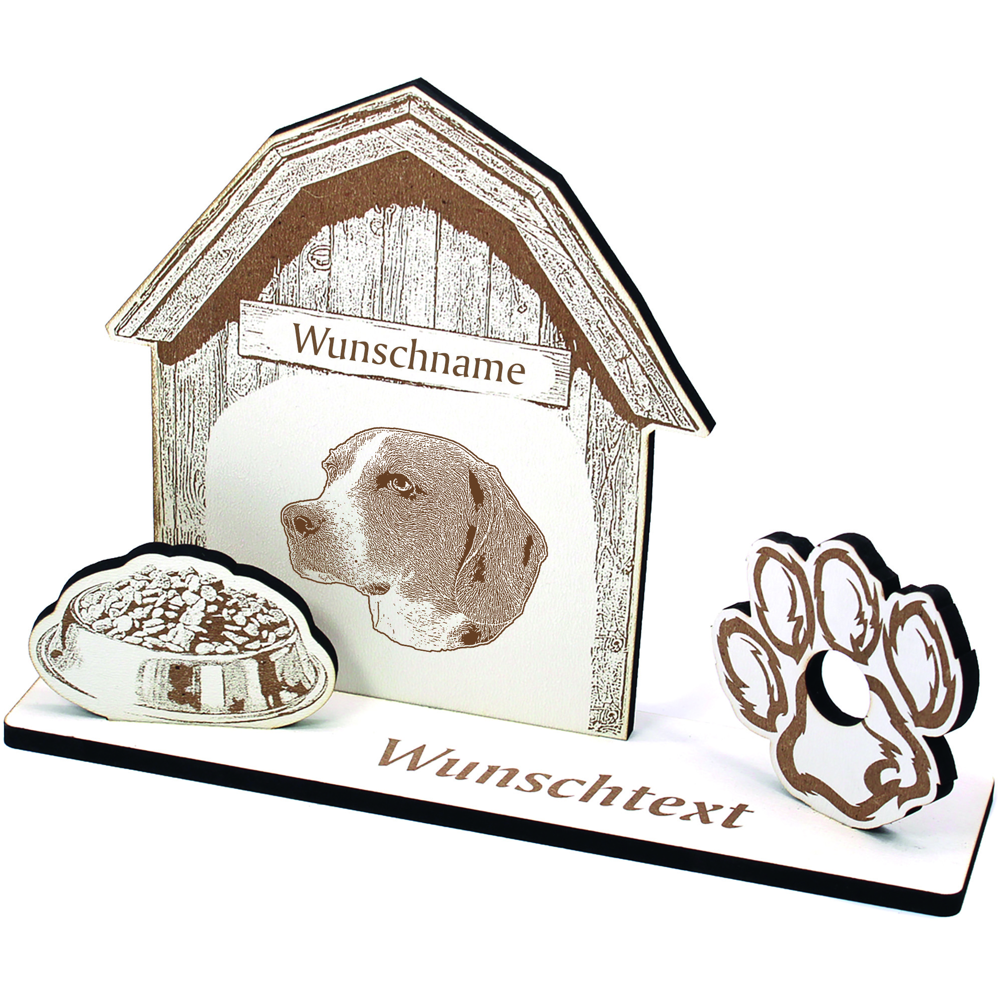 Geldgeschenk Hund American Foxhound  - personalisiert 20x14cm