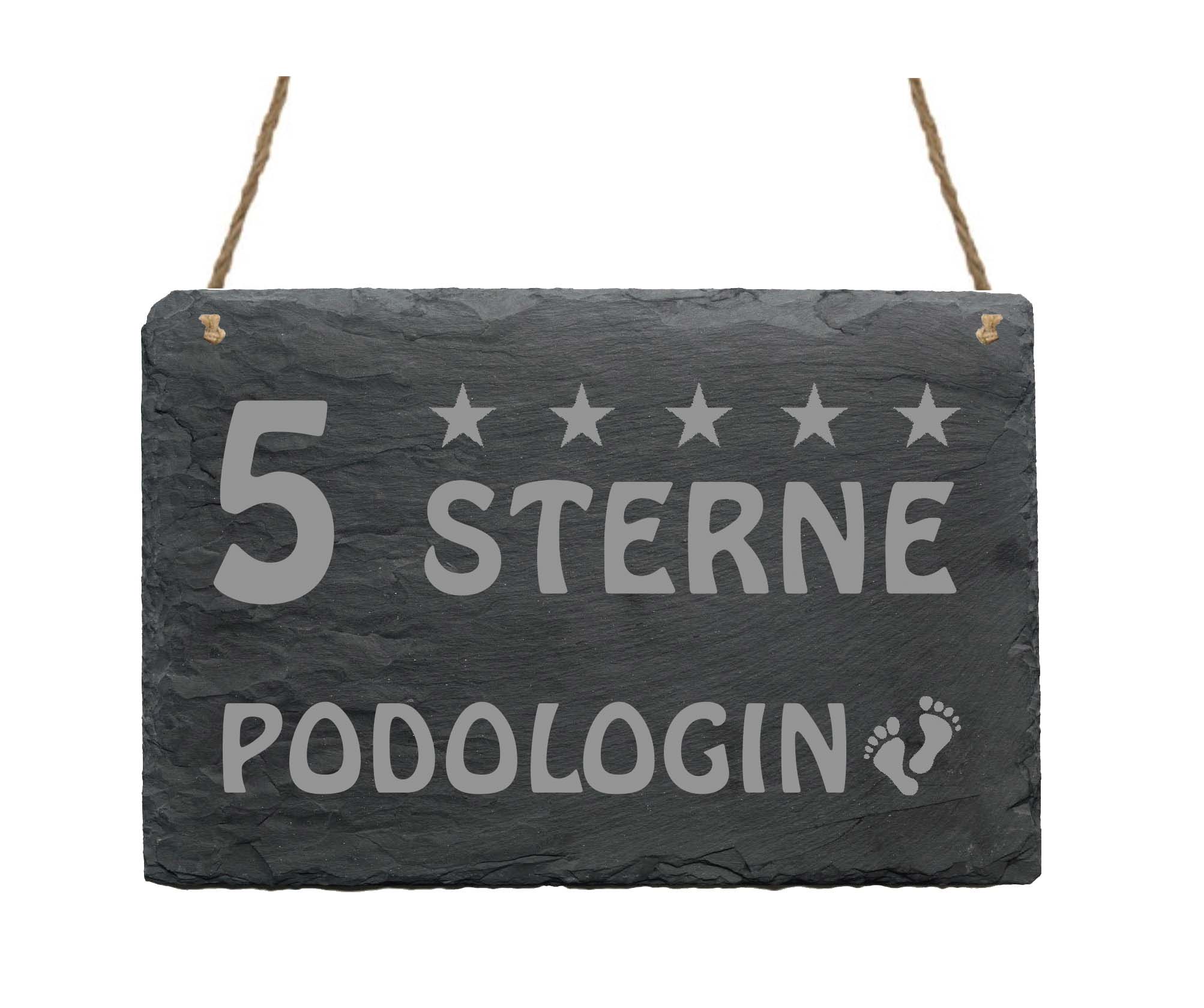 Schiefertafel « 5 Sterne Podologin »