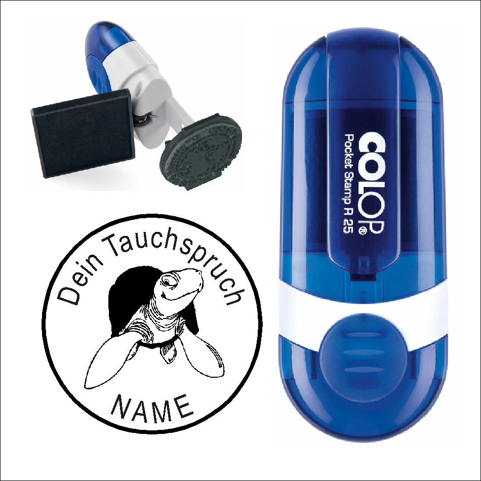 Taucherstempel « Schildkröte »