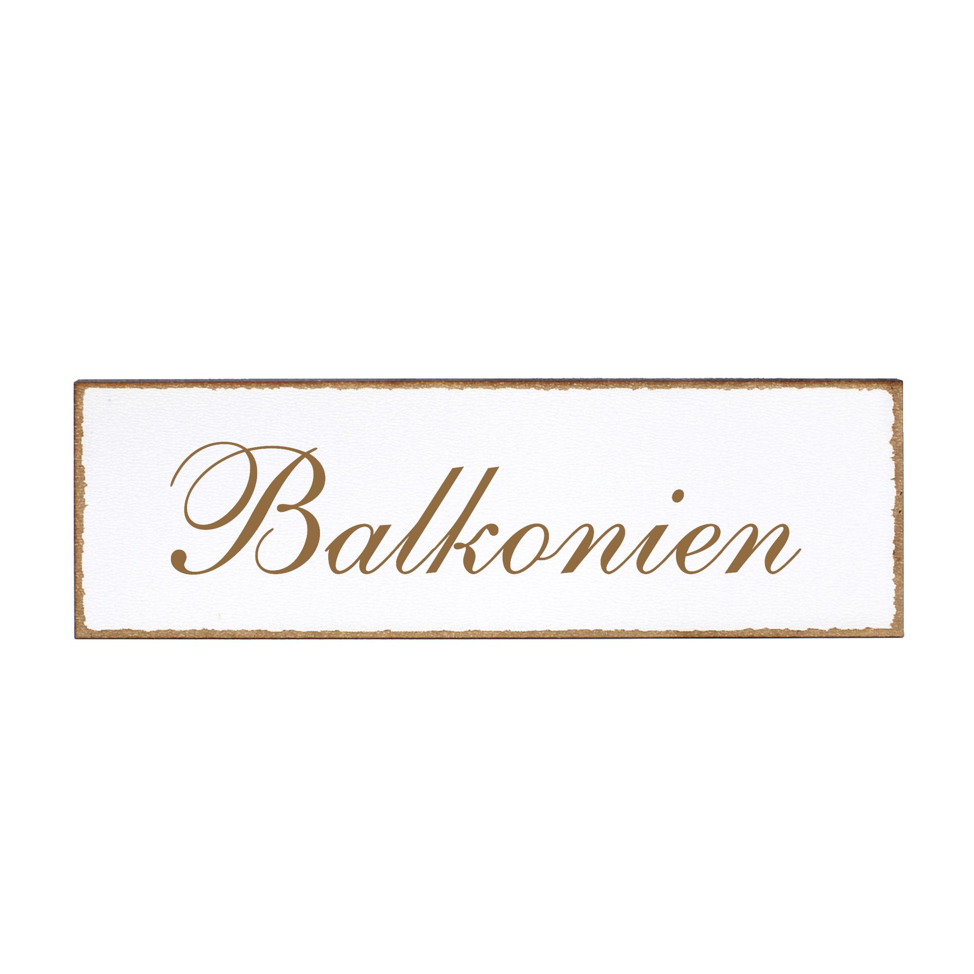 Deko Türschild - Balkonien - Schild 150 x 50 mm - Schilder Türschilder