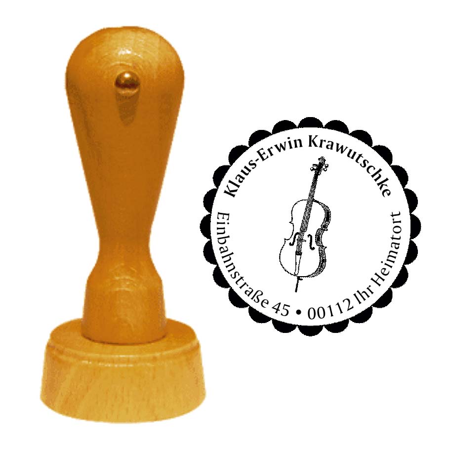 Adressenstempel « VIOLONCELLO »