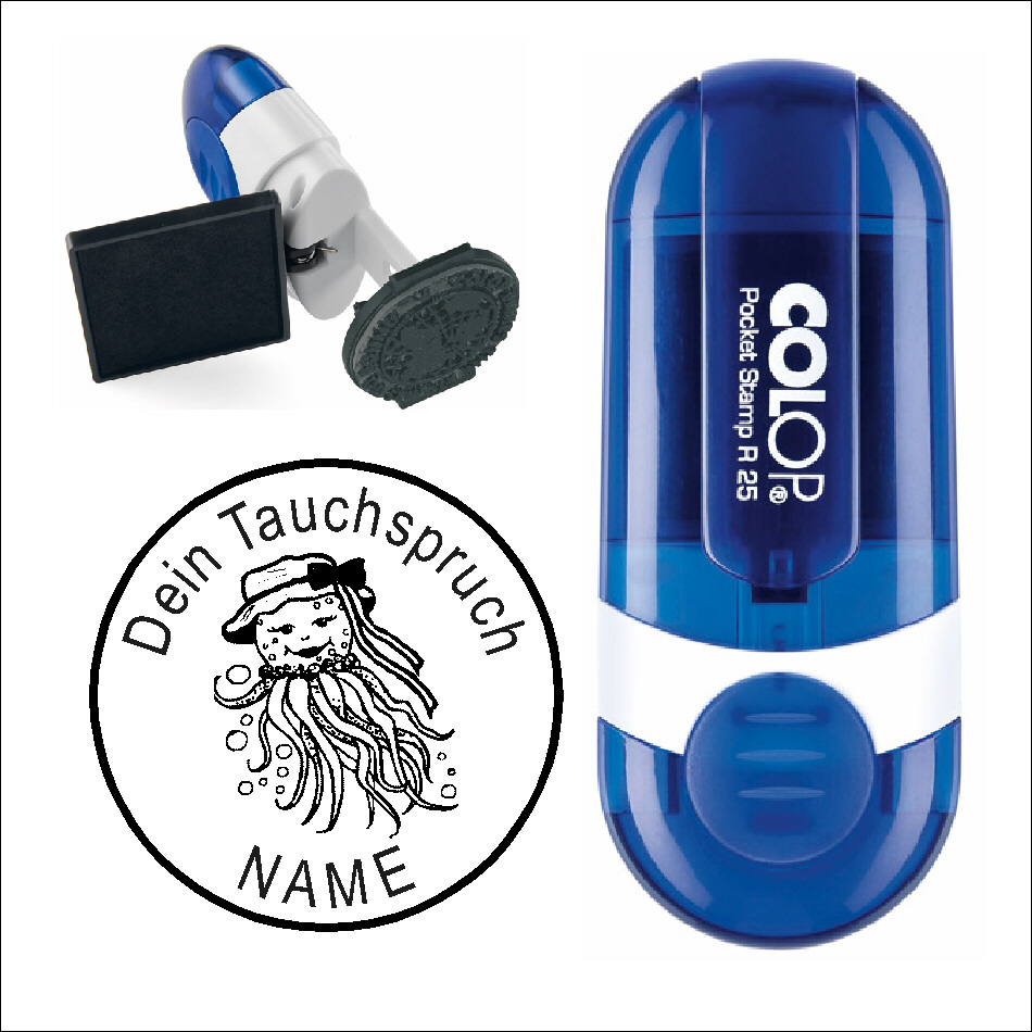 Taucherstempel « Frau Oktopus »