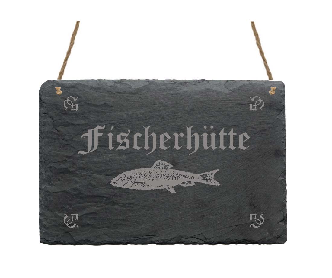 Schiefertafel « Fischerhütte »