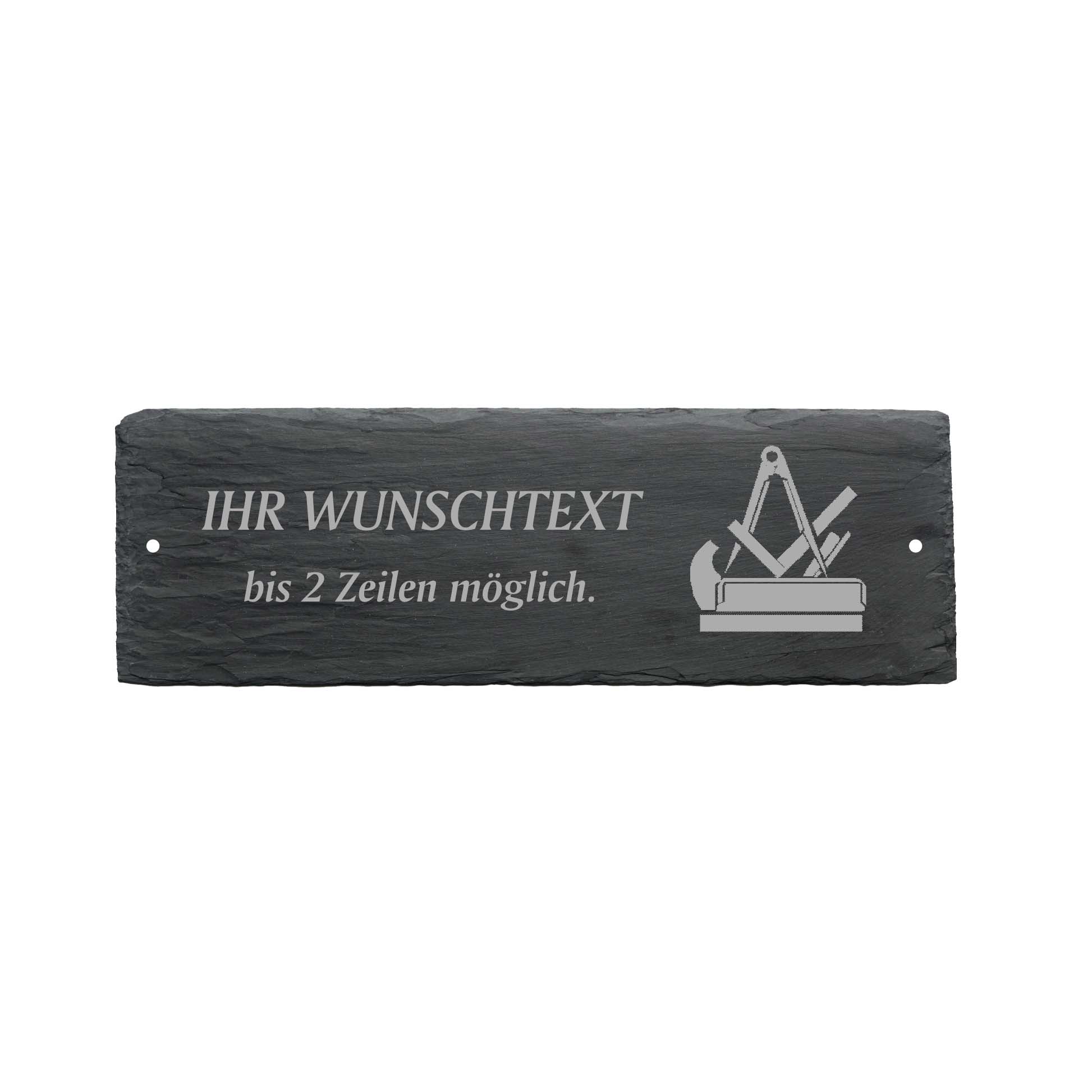 Türschild « TISCHLER » ca. 22 x 8 cm - aus Schiefer