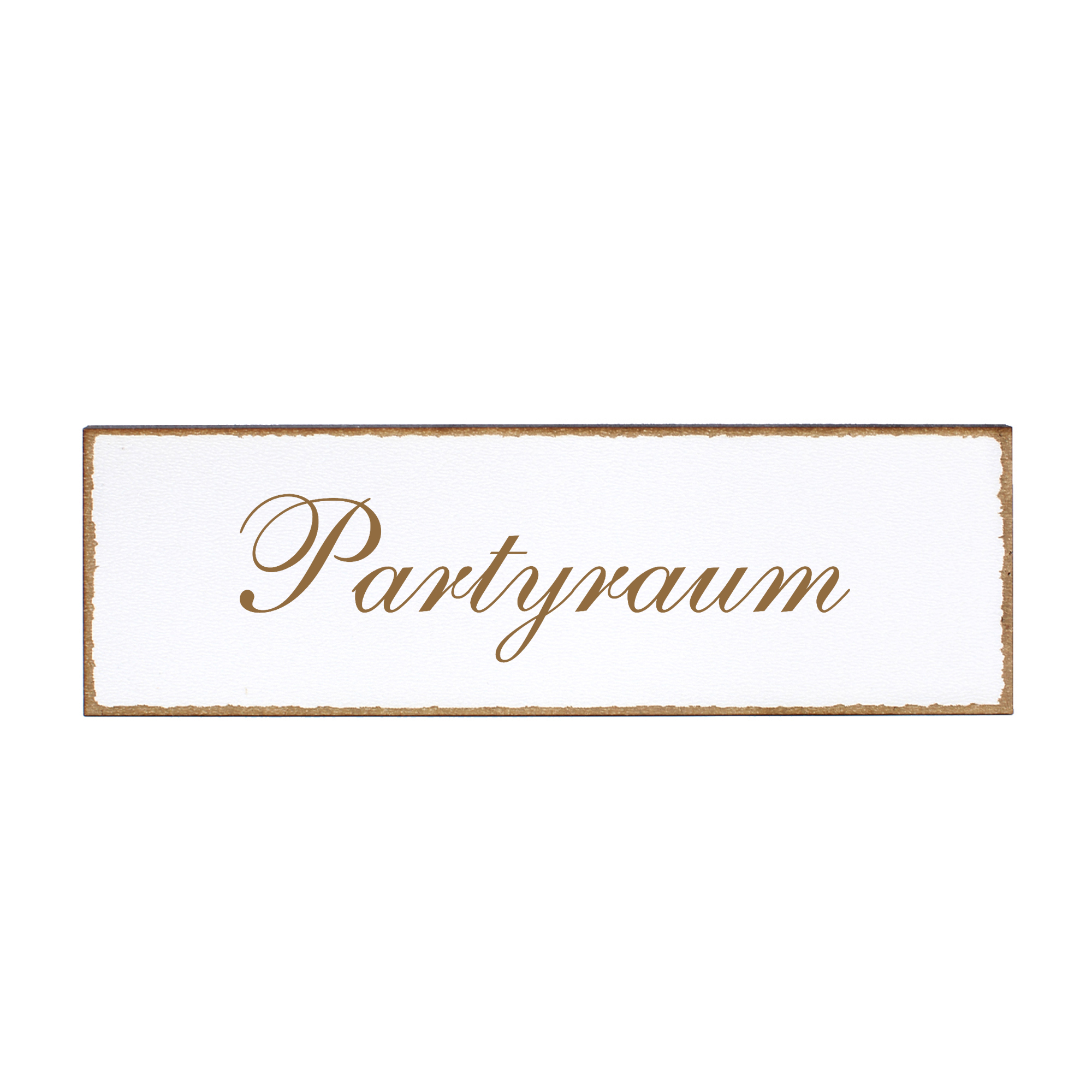 Deko Türschild - Partyraum - Schild 150 x 50 mm - Schilder Türschilder