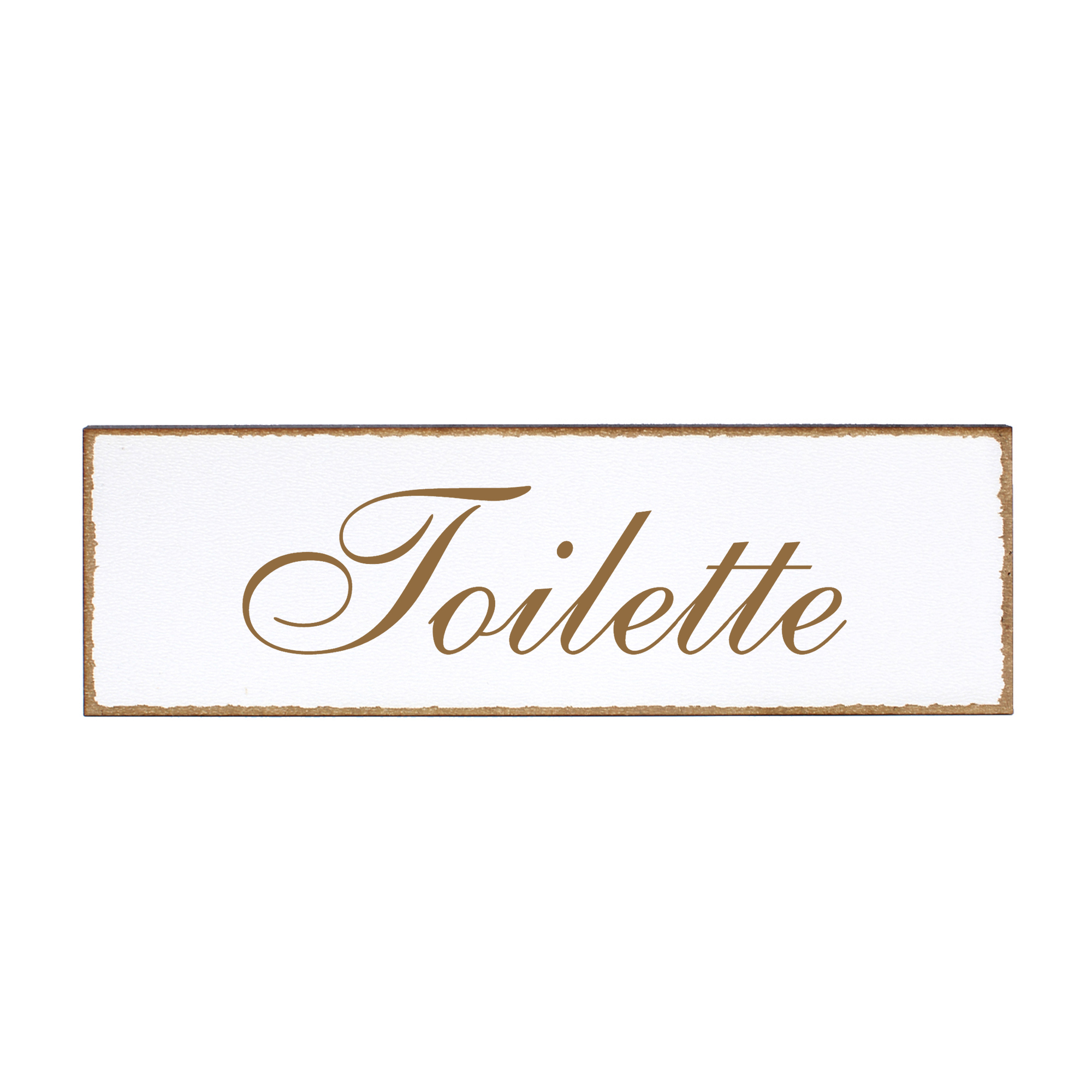 Deko Türschild - Toilette - Schild 150 x 50 mm - Schilder Türschilder