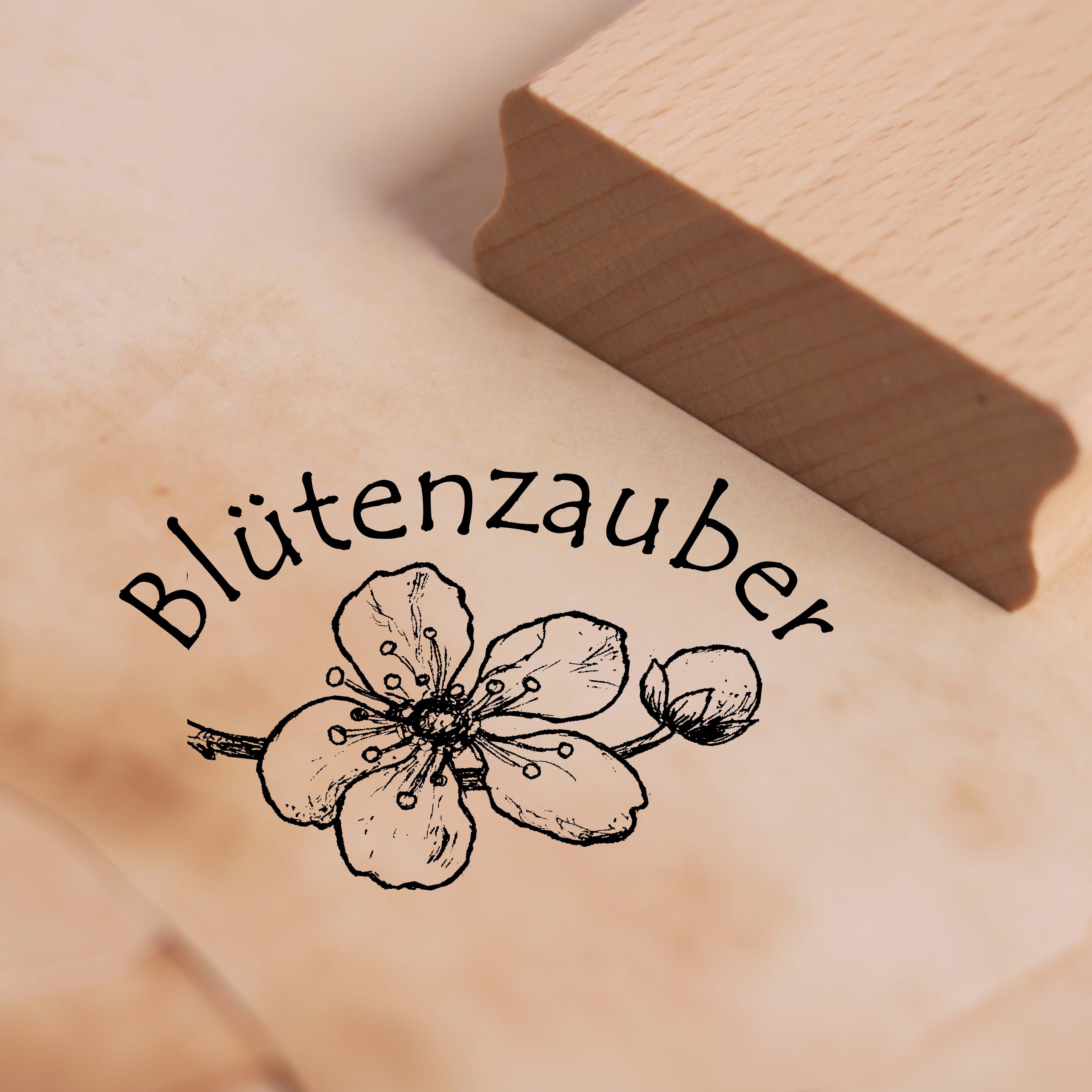 Motivstempel Blütenzauber Stempel Blüte 47 x 28 mm