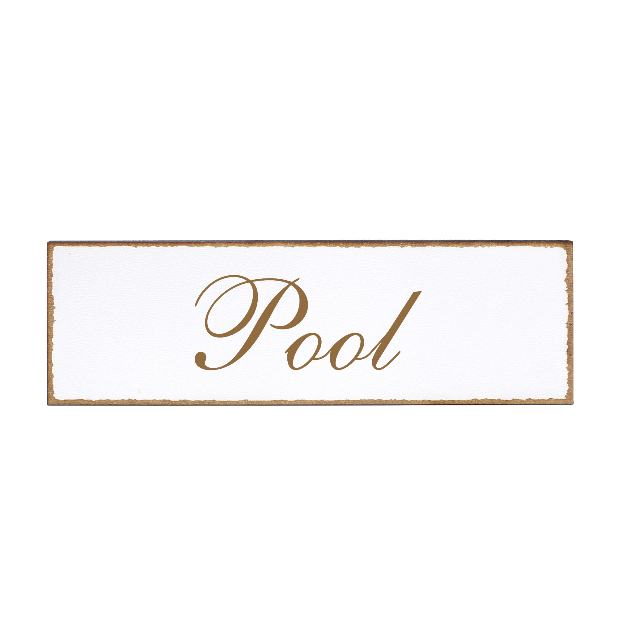 Deko Türschild - Pool - Schild 150 x 50 mm - Schilder Türschilder