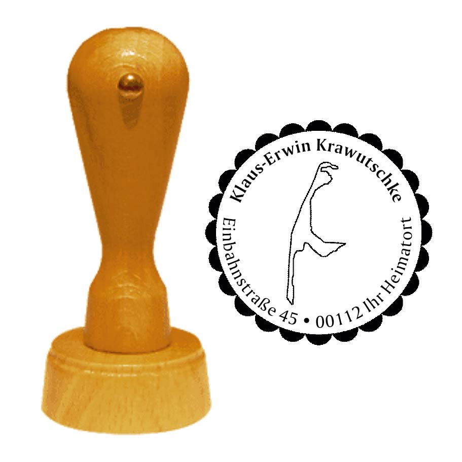 Adressenstempel « INSEL SYLT » mit persönlichem Wunschtext