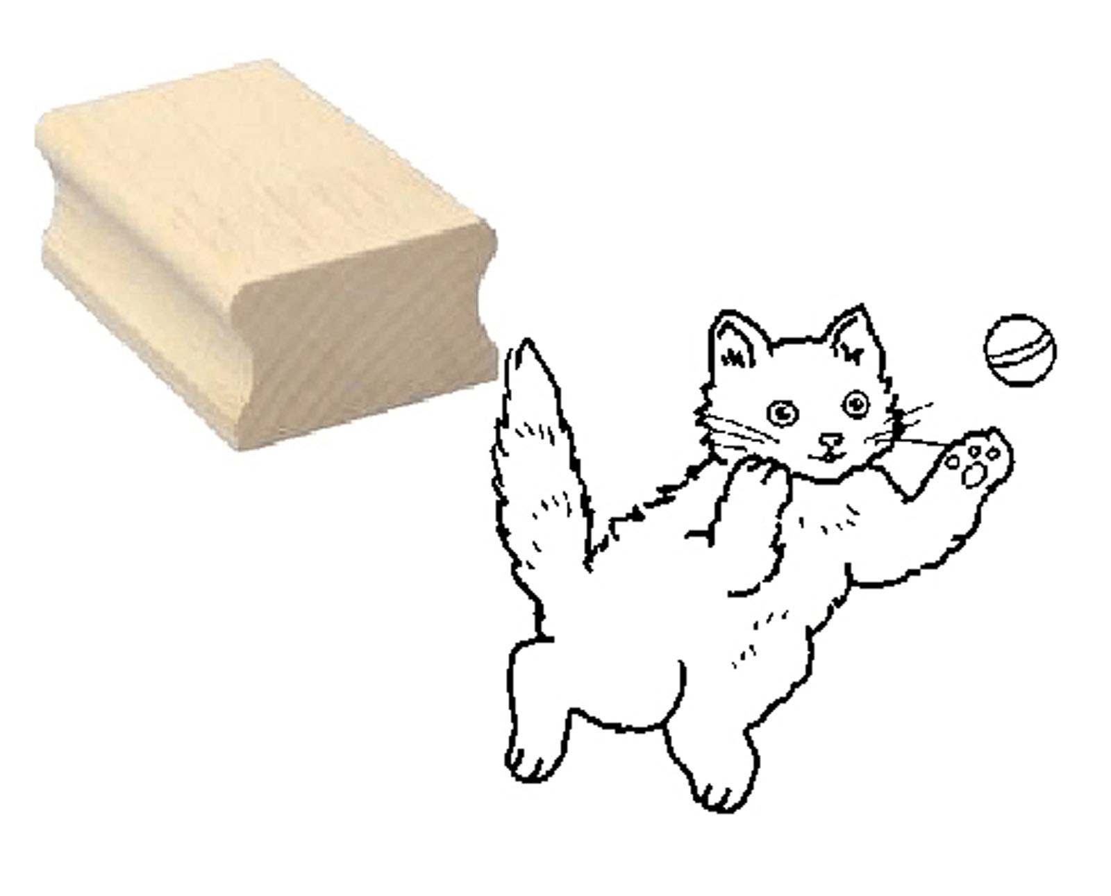Motivstempel « Spielende Katze »