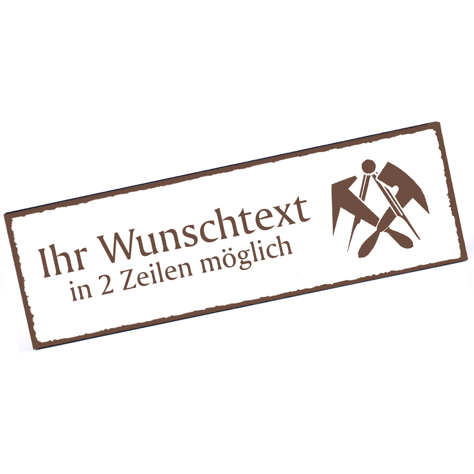 Türschild Dachdecker  Namensschild personalisiert mit Gravur - 150mm x 50mm - selbstklebend