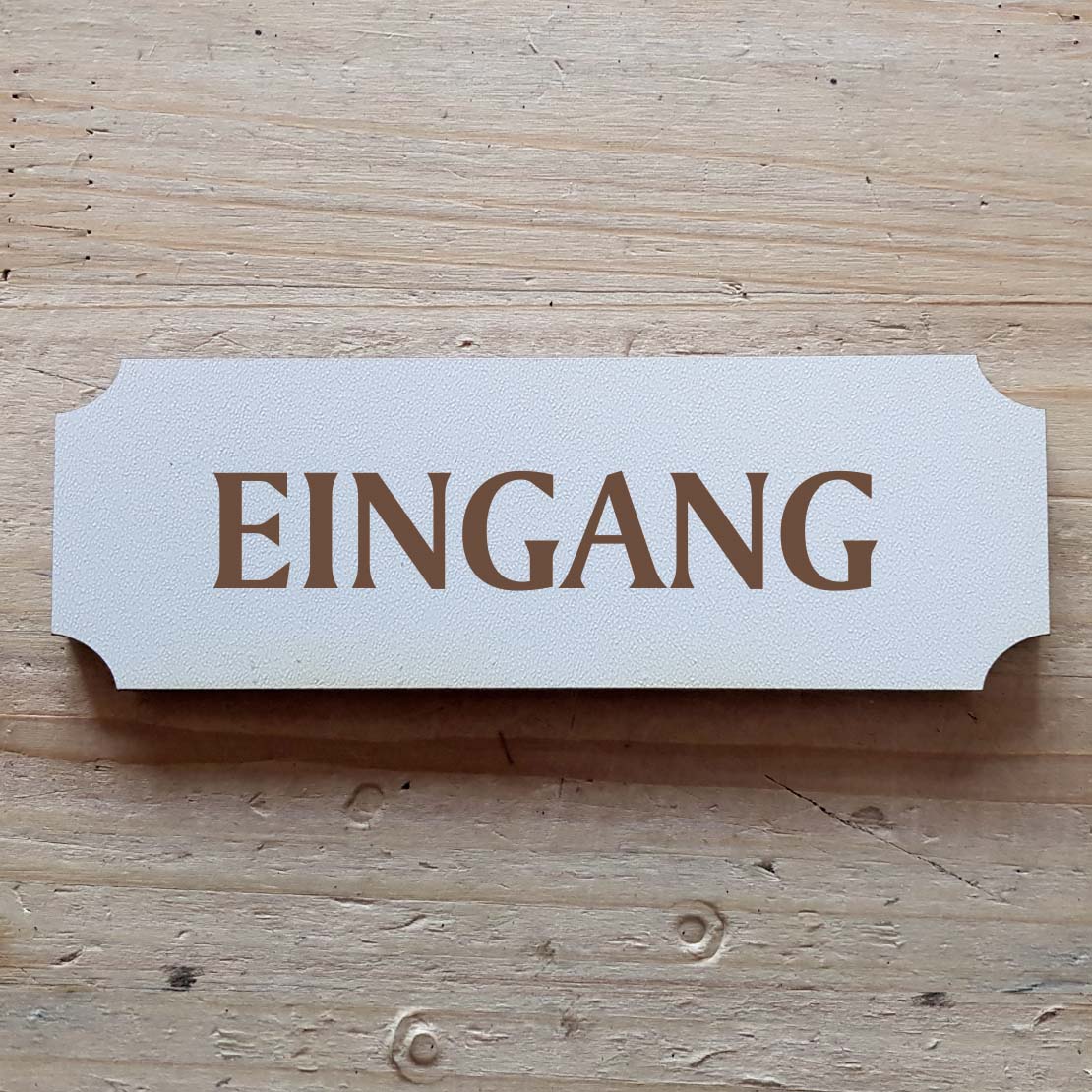 Selbstklebendes Schild « Eingang »