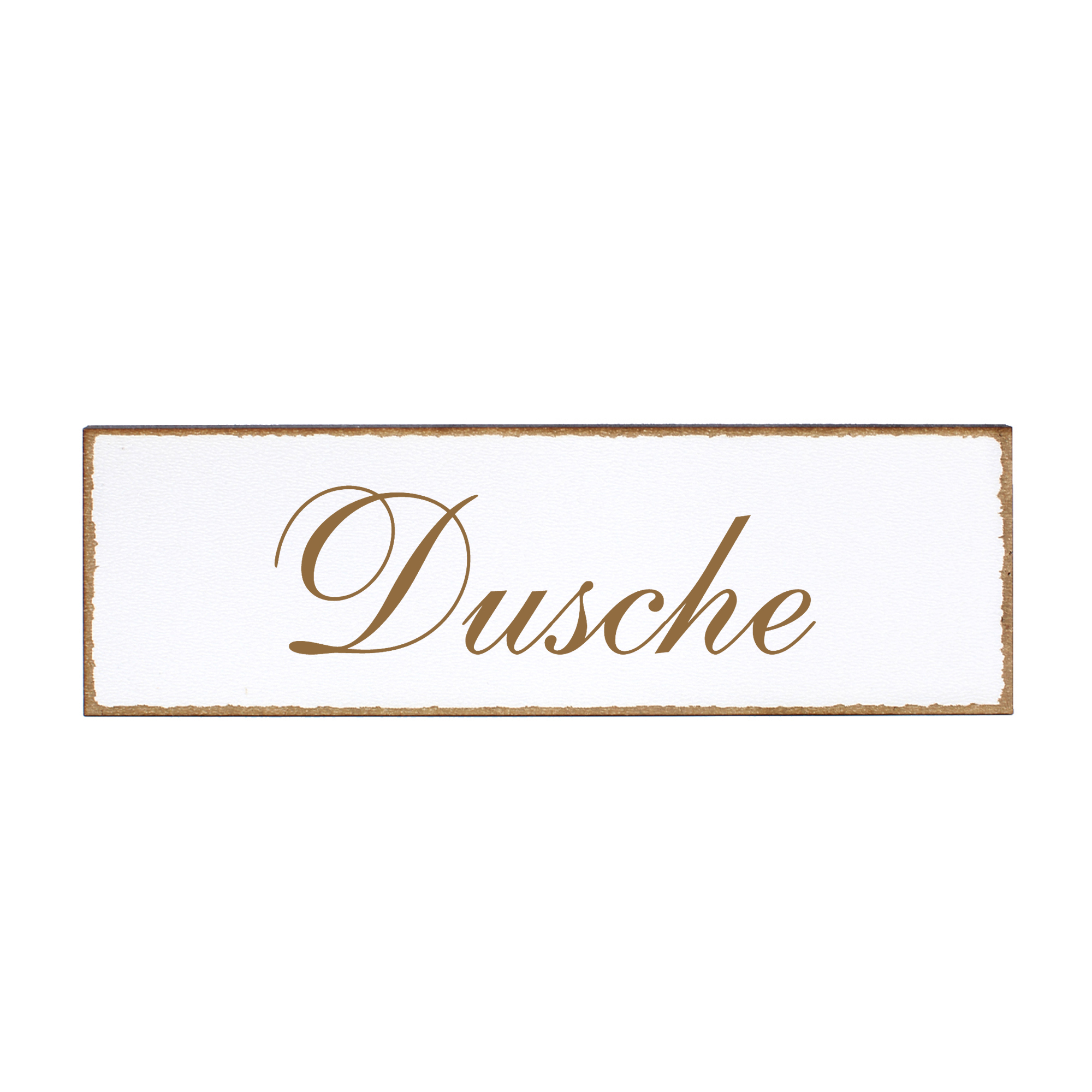 Deko Türschild - Dusche - Schild 150 x 50 mm - Schilder Türschilder