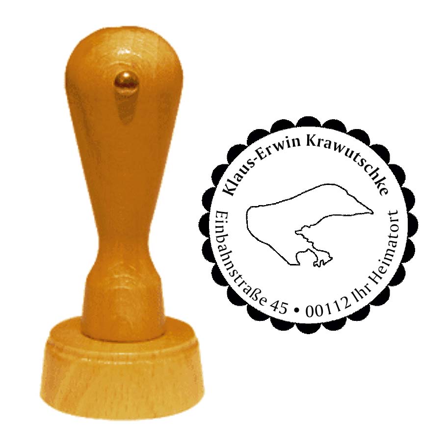Adressenstempel « INSEL BORKUM » mit persönlichem Wunschtext