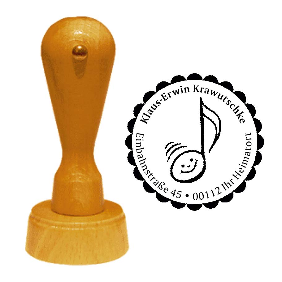 Adressenstempel « NOTE MIT GESICHT »