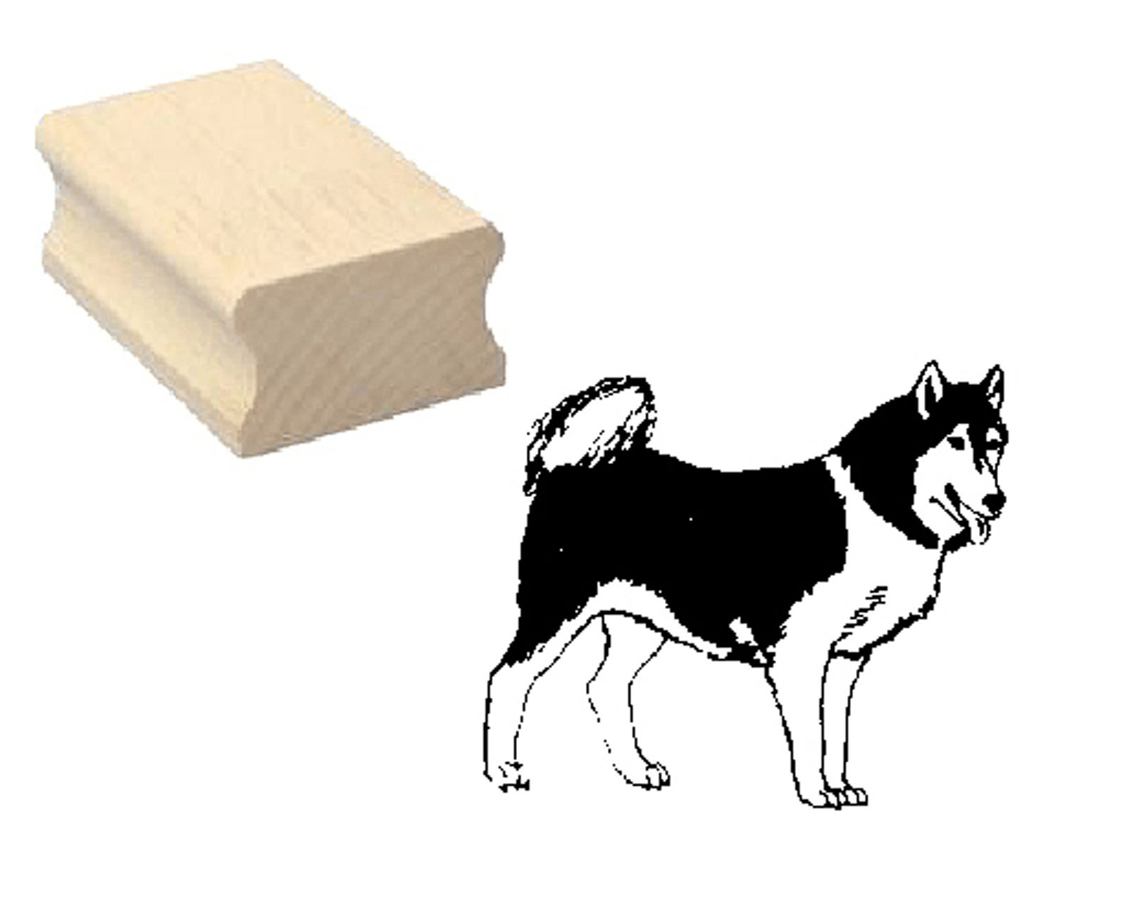 Motivstempel « SIBERIAN HUSKY 02 » Hund