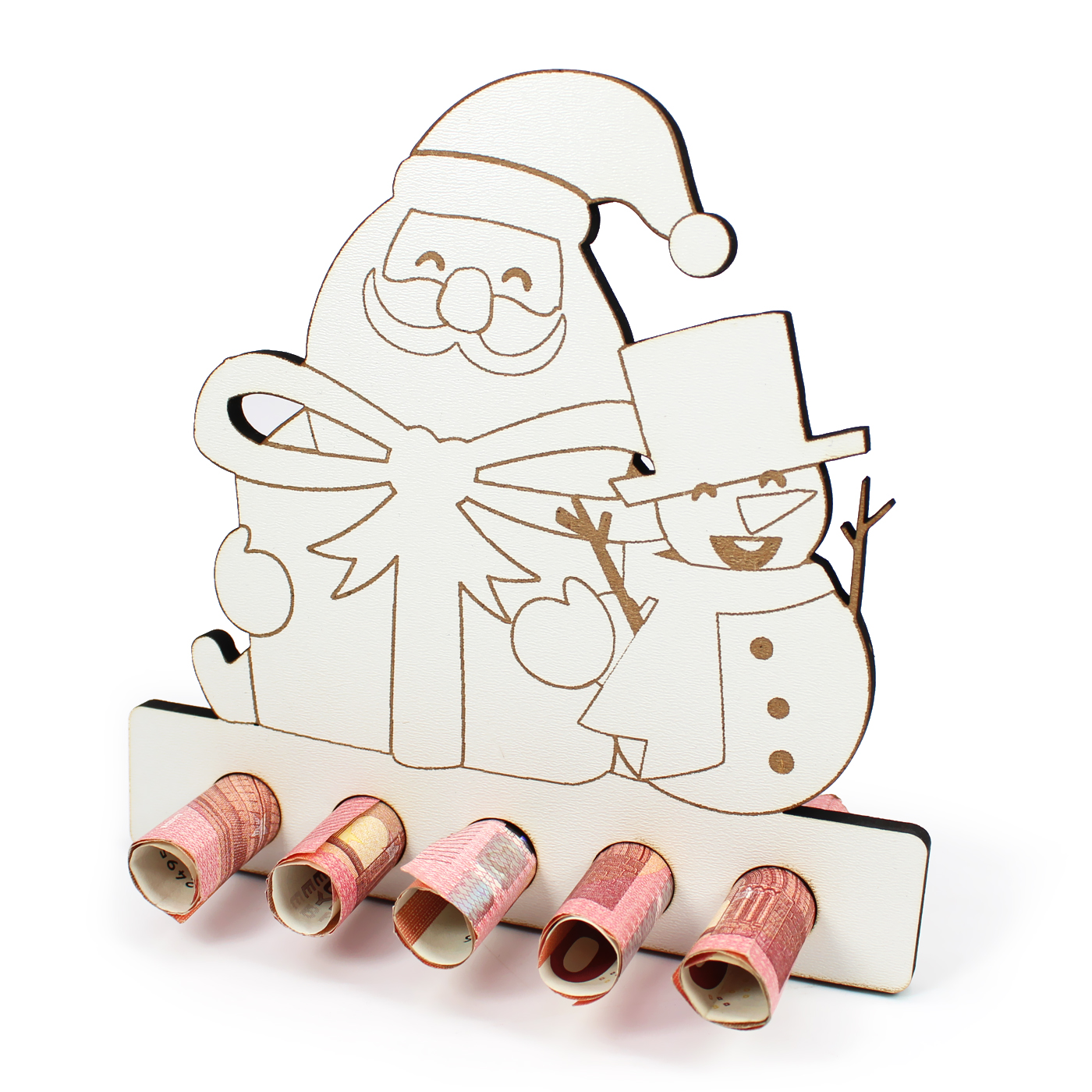 Geschenk Weihnachten Schneemann Geldgeschenk