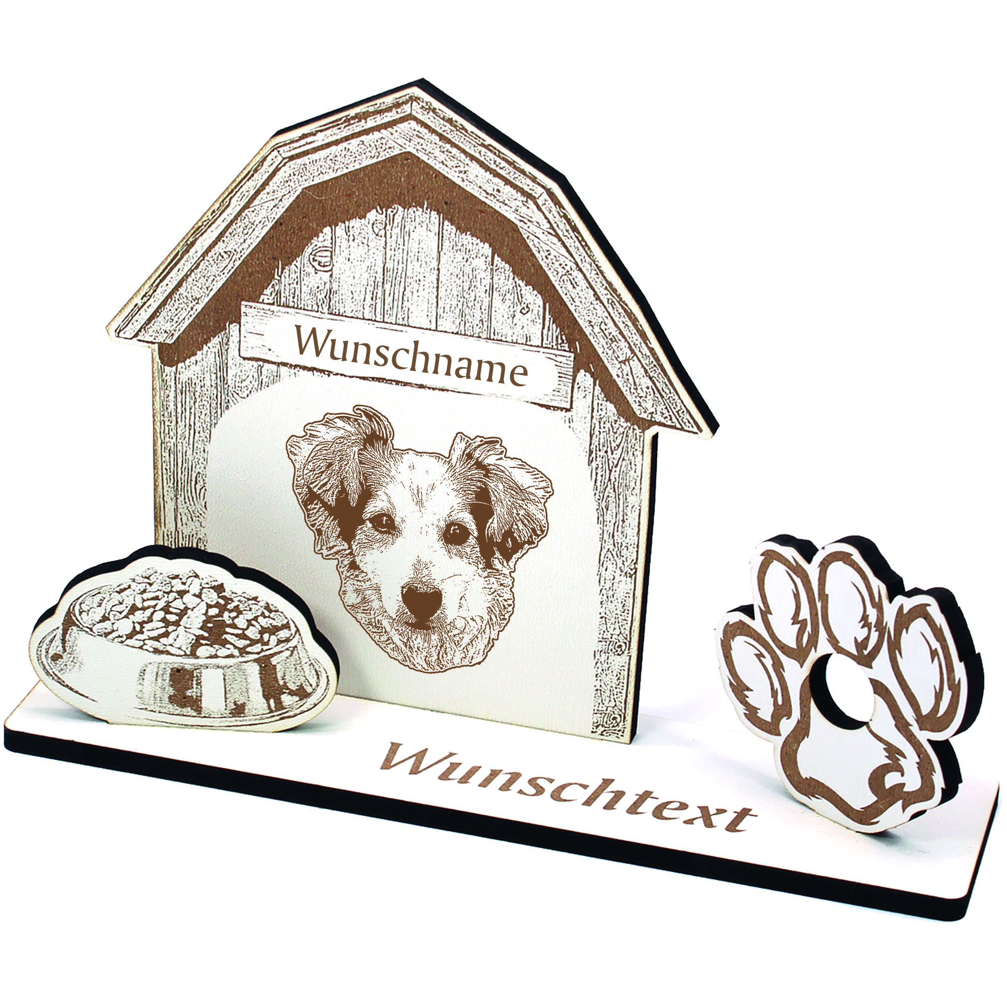 Geldgeschenk Hund Alopekis Kokoni  - personalisiert 20x14cm