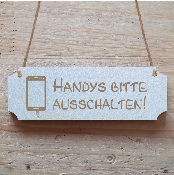 Schild « HANDYS BITTE AUSSCHALTEN » Hinweisschild