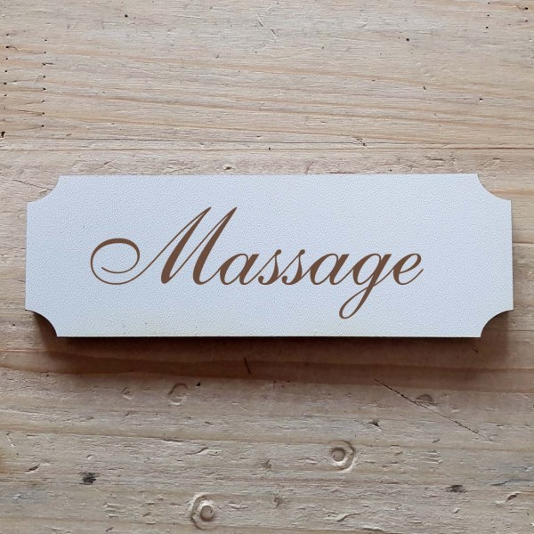 Selbstklebendes Schild « Massage »