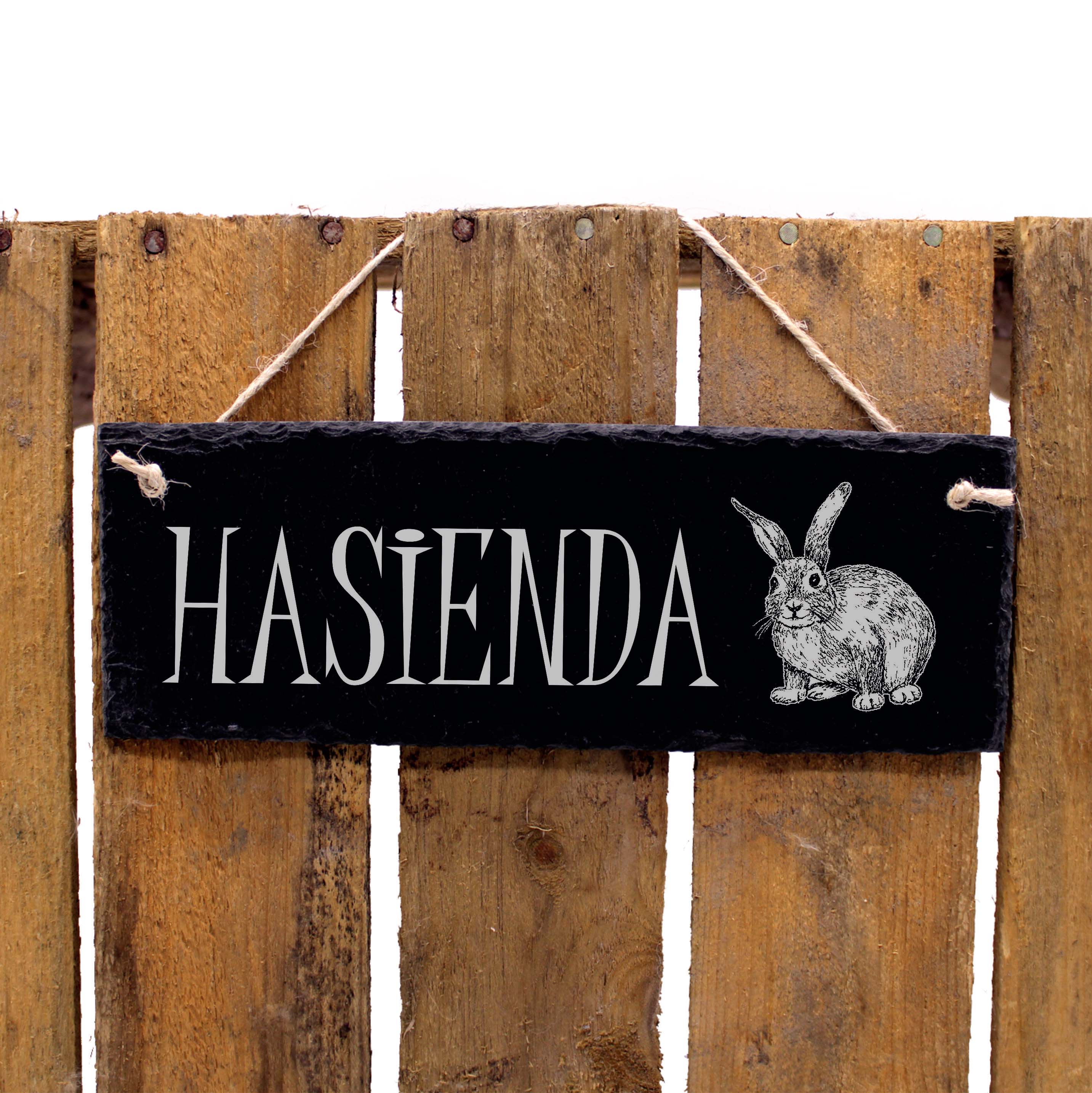 Schiefertafel « KANINCHEN » Schild Hase Liebe Wanddeko Haustiere Ostern Hasen 
