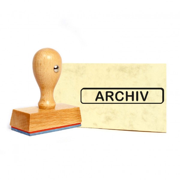 Stempel Archiv - Holzstempel 49 x 9 mm