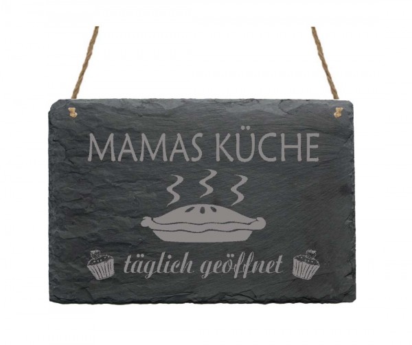 Schiefertafel « Mamas Küche »