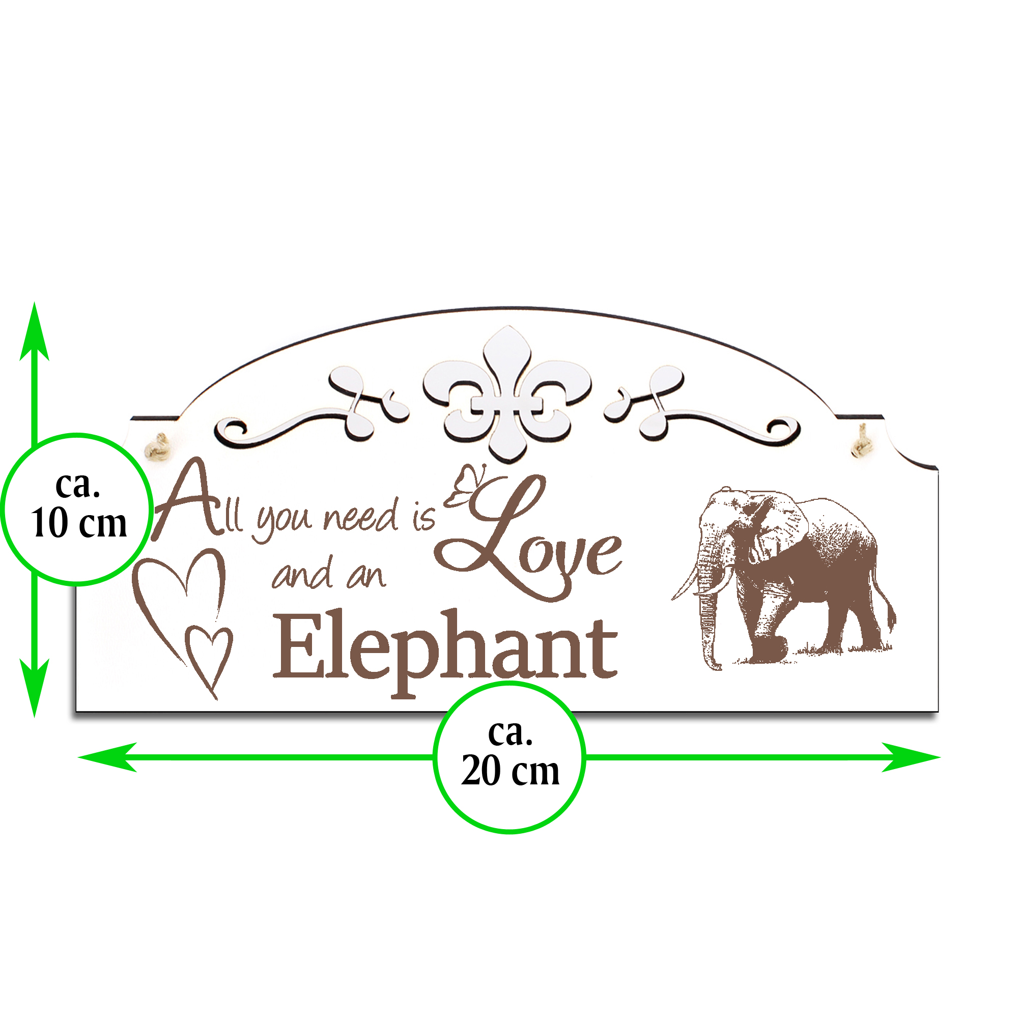 Türschild Dekoschild « Elephant » Elefant 