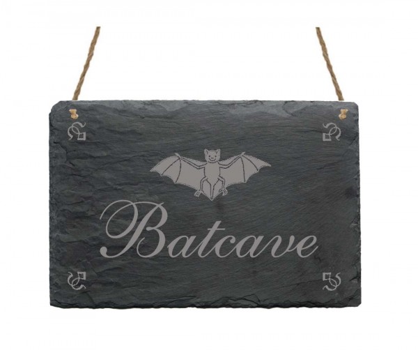 Schiefertafel « Batcave » Fledermaus